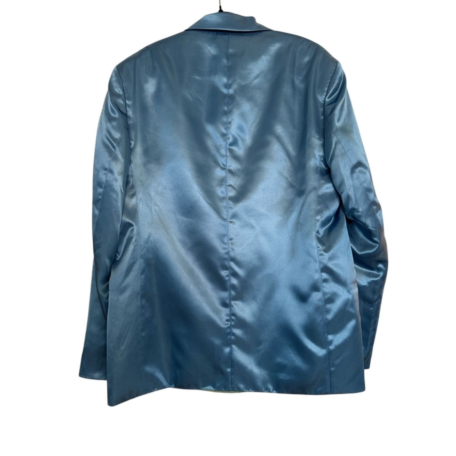 Acne Studios Acne Studios Satin Suit in Azure Blue NWT Size 38R - 2 Thumbnail