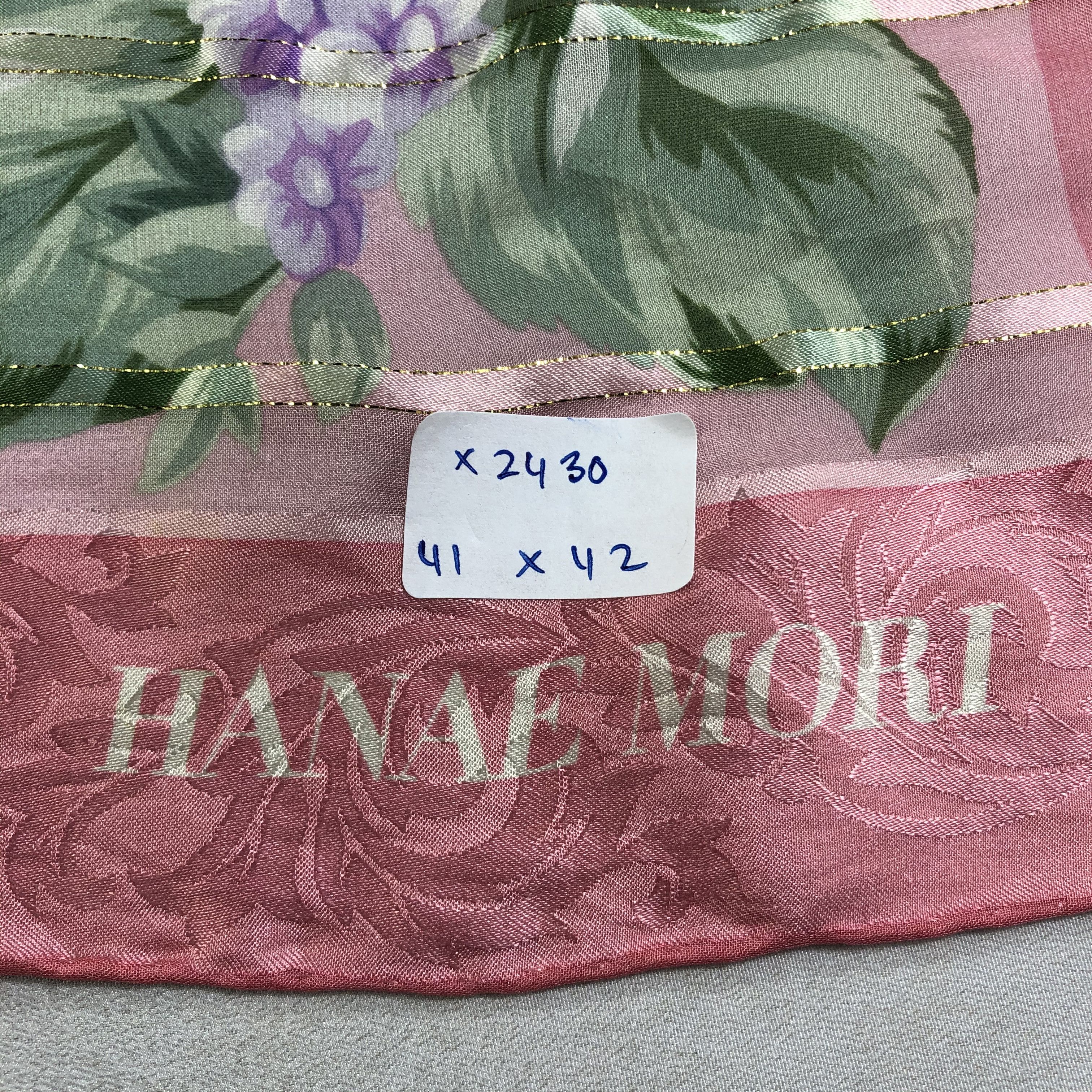 Hanae Mori Vintage Hanae Mori Silk Scarf Size ONE SIZE - 5 Thumbnail