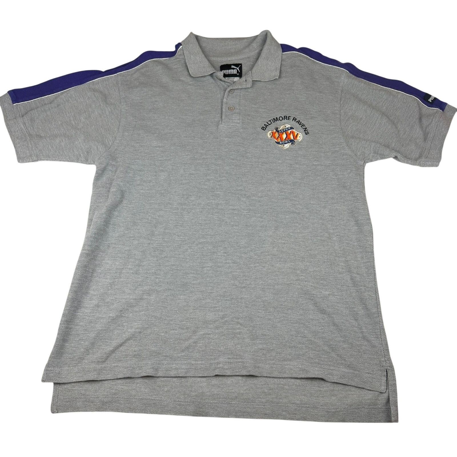 Puma Vintage Puma Baltimore Ravens Super Bowl XXXV Polo Shirt L Size US L / EU 52-54 / 3 - 1 Thumbnail