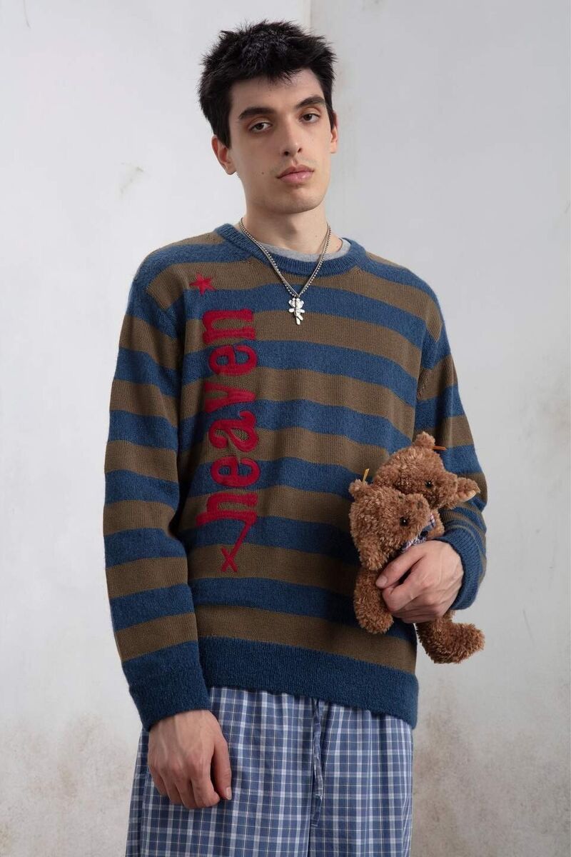 Heaven by Marc Jacobs × Marc Jacobs Striped Crewneck Heaven Pullover Size US XS / EU 42 / 0 - 1 Thumbnail