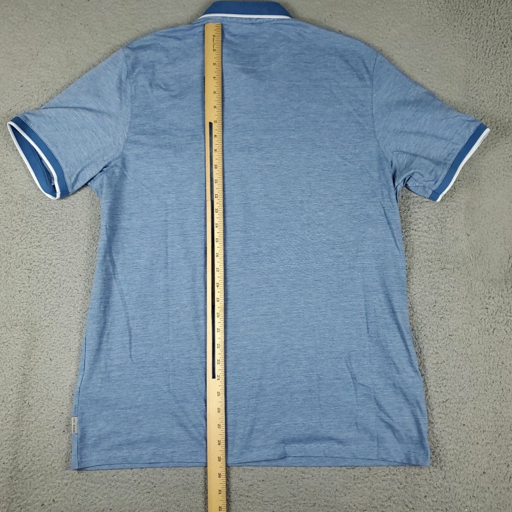 Ted Baker Ted Baker London Polo Shirt Mens Regular Blue Short Sleeve Polo Shirt Mens Size 5 Casual Button Collared Cotton Logo Pocket Modern Preppy Sports Size US S / EU 44-46 / 1 - 3 Thumbnail