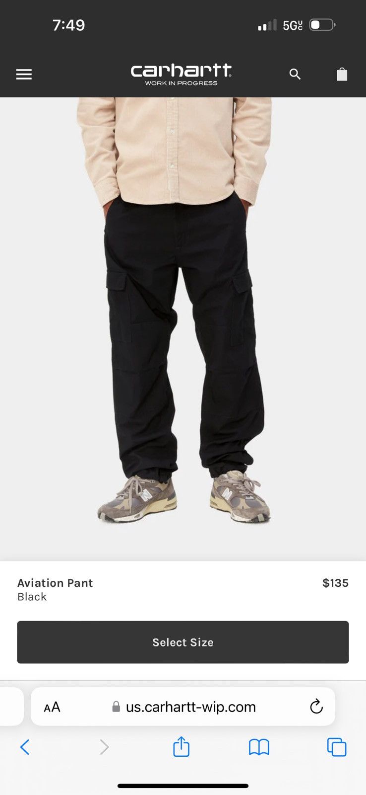 Carhartt Wip Carhartt Wip Aviation Pant Size US 33 - 5 Thumbnail