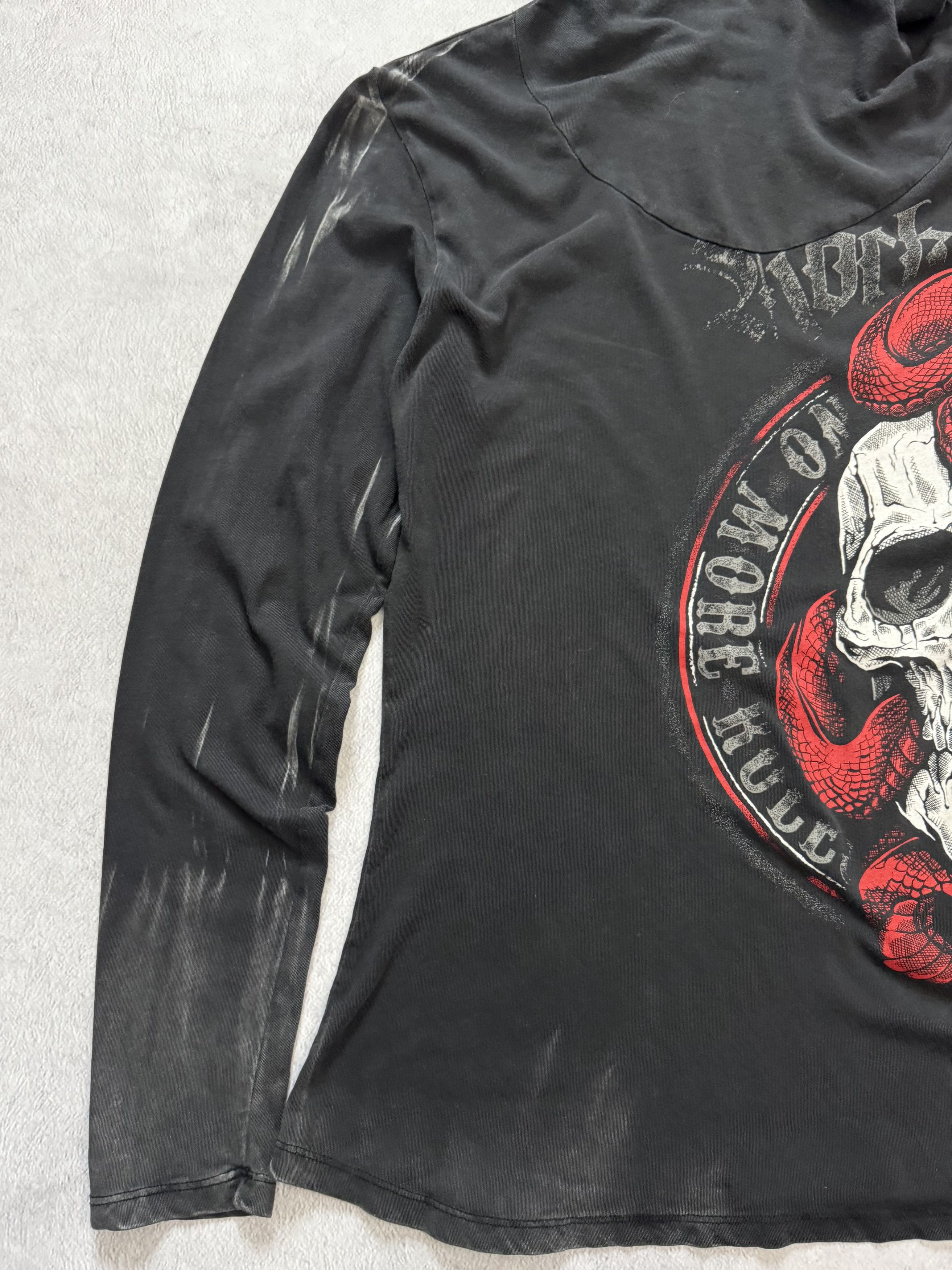 Affliction Rock Rebel Vintage Y2K Gothic Hoodie Long Sleeve Size M / US 6-8 / IT 42-44 - 4 Thumbnail