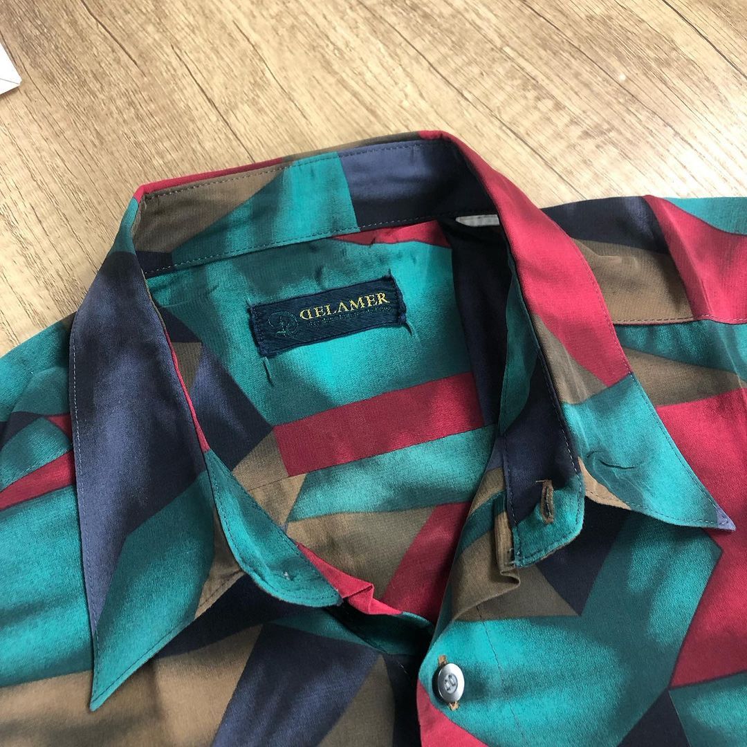 Designer × Individualized Shirts × Vintage Petern Shirt Delamer Size US L / EU 52-54 / 3 - 4 Thumbnail