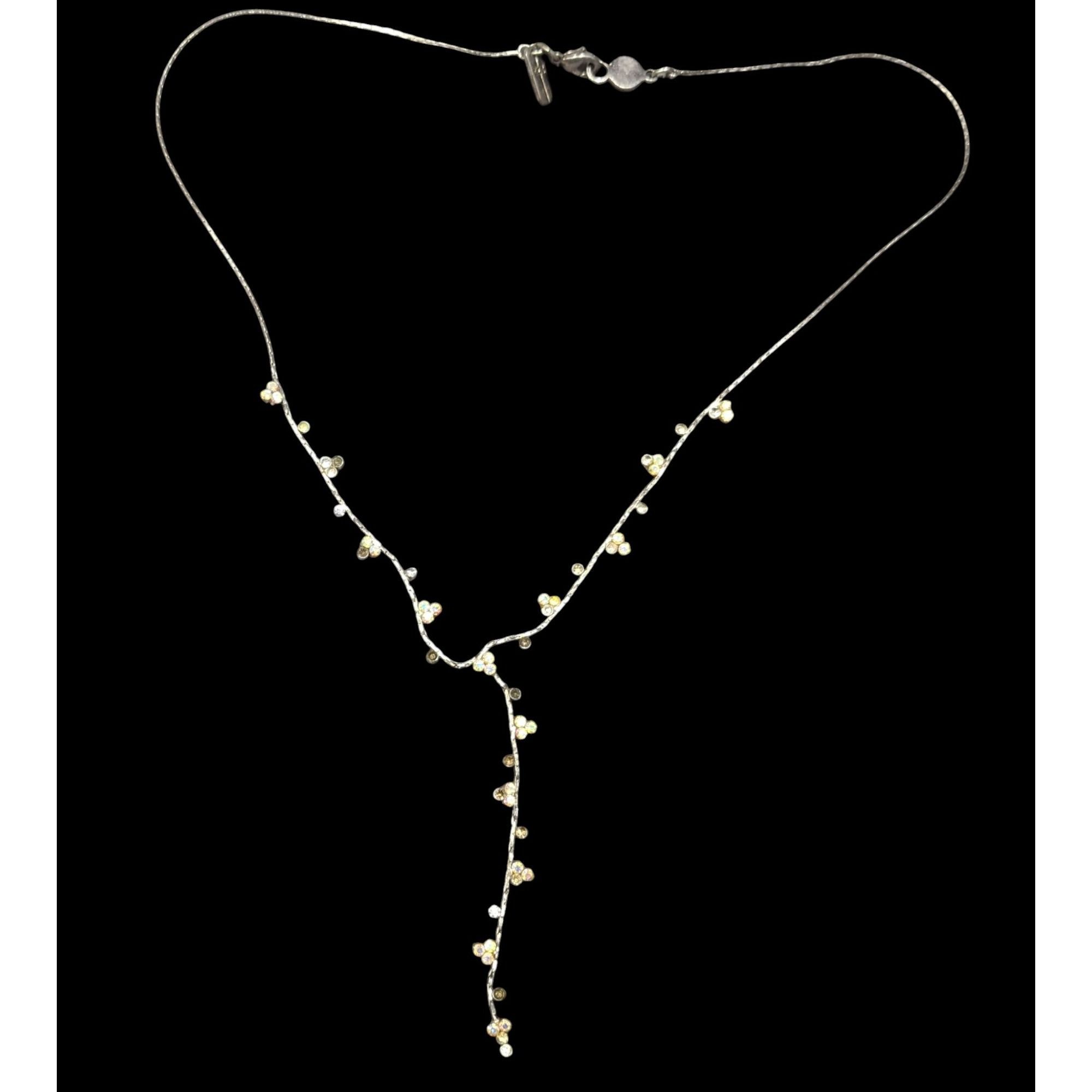 Other Christina Collection Minimalist Glam AB Rhinestone Y Drop Ne Size ONE SIZE - 2 Thumbnail