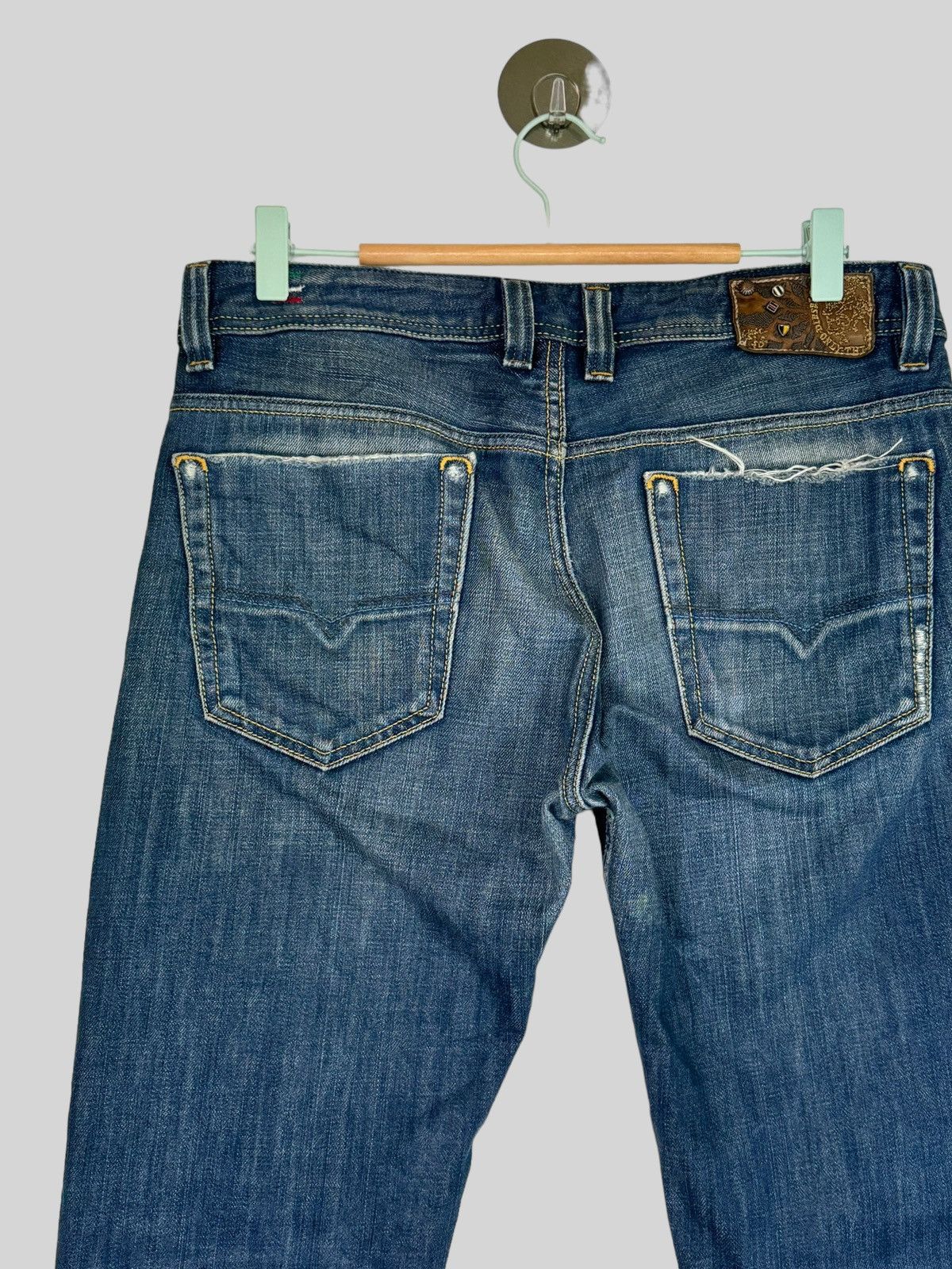 Diesel × Hysteric Glamour × Japanese Brand VTG DIESEL INDUSTRY DISTRESSED MOD VIKER MUD WASH DENIM Size US 31 - 10 Thumbnail
