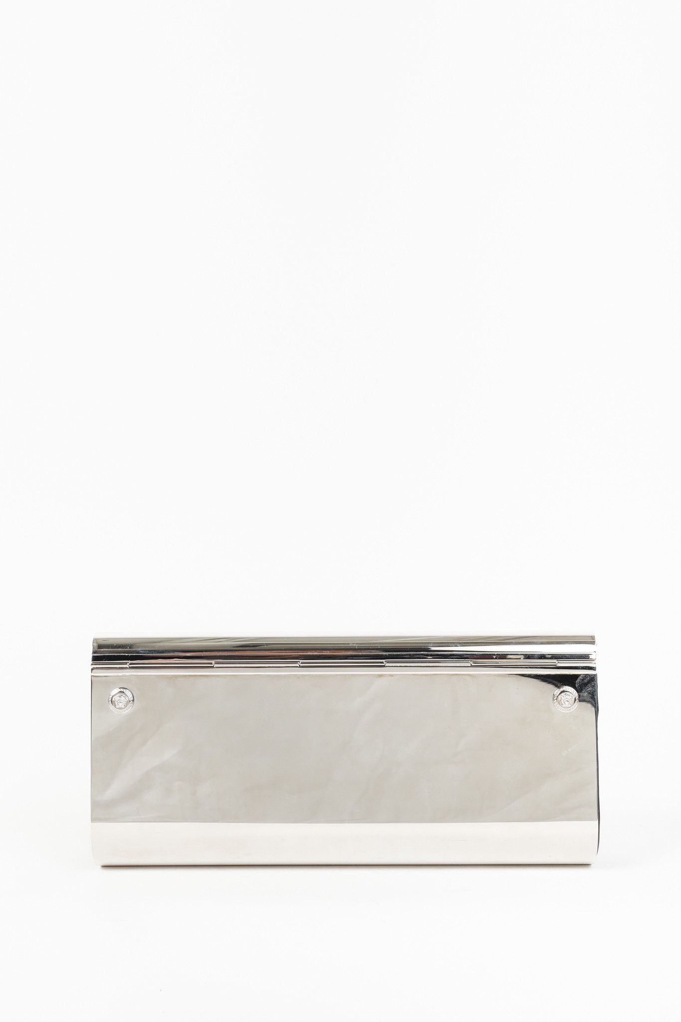 Versace Versace Runway Medusa Silver Metal Clutch Size ONE SIZE - 4 Thumbnail