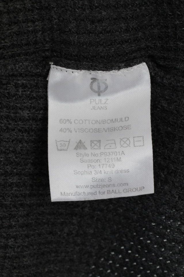 Vintage PULZ Jeans Womens S Jumper Grey Tunic 0478 Size S / US 4 / IT 40 - 5 Thumbnail