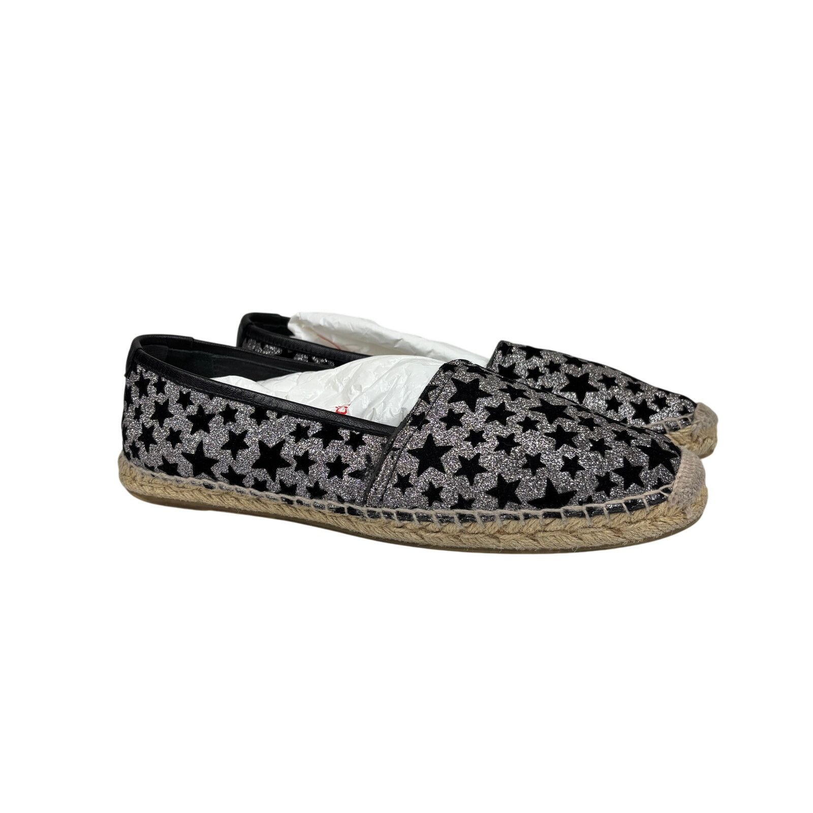 Saint Laurent Paris Saint Laurent Glitter Star Espadrilles Women's 41 US 11 Size US 11 / IT 41 - 1 Thumbnail