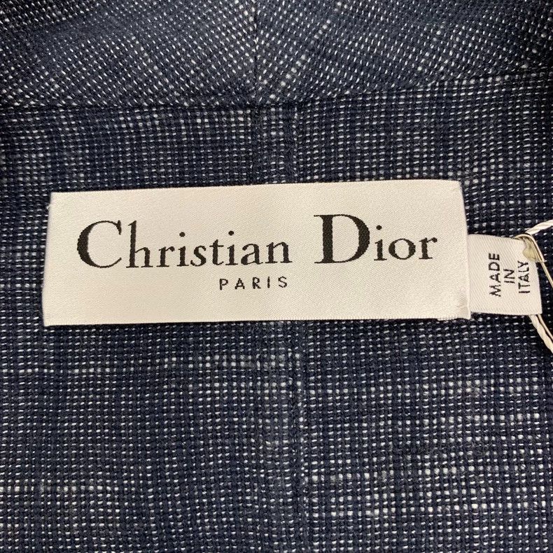 Dior Dior Dark blue cotton blend tie long-sleeved suit 2506-Next Size S / US 4 / IT 40 - 5 Thumbnail