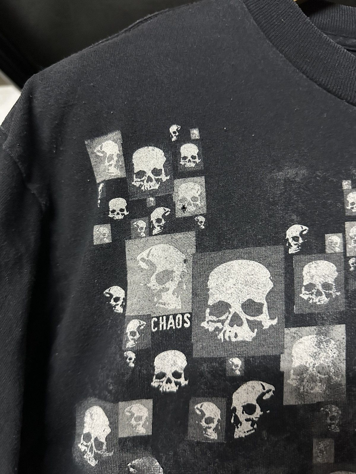 Expert Horror × Vintage Vintage Chaos Skull Horror Faded Tee Size US M / EU 48-50 / 2 - 4 Thumbnail