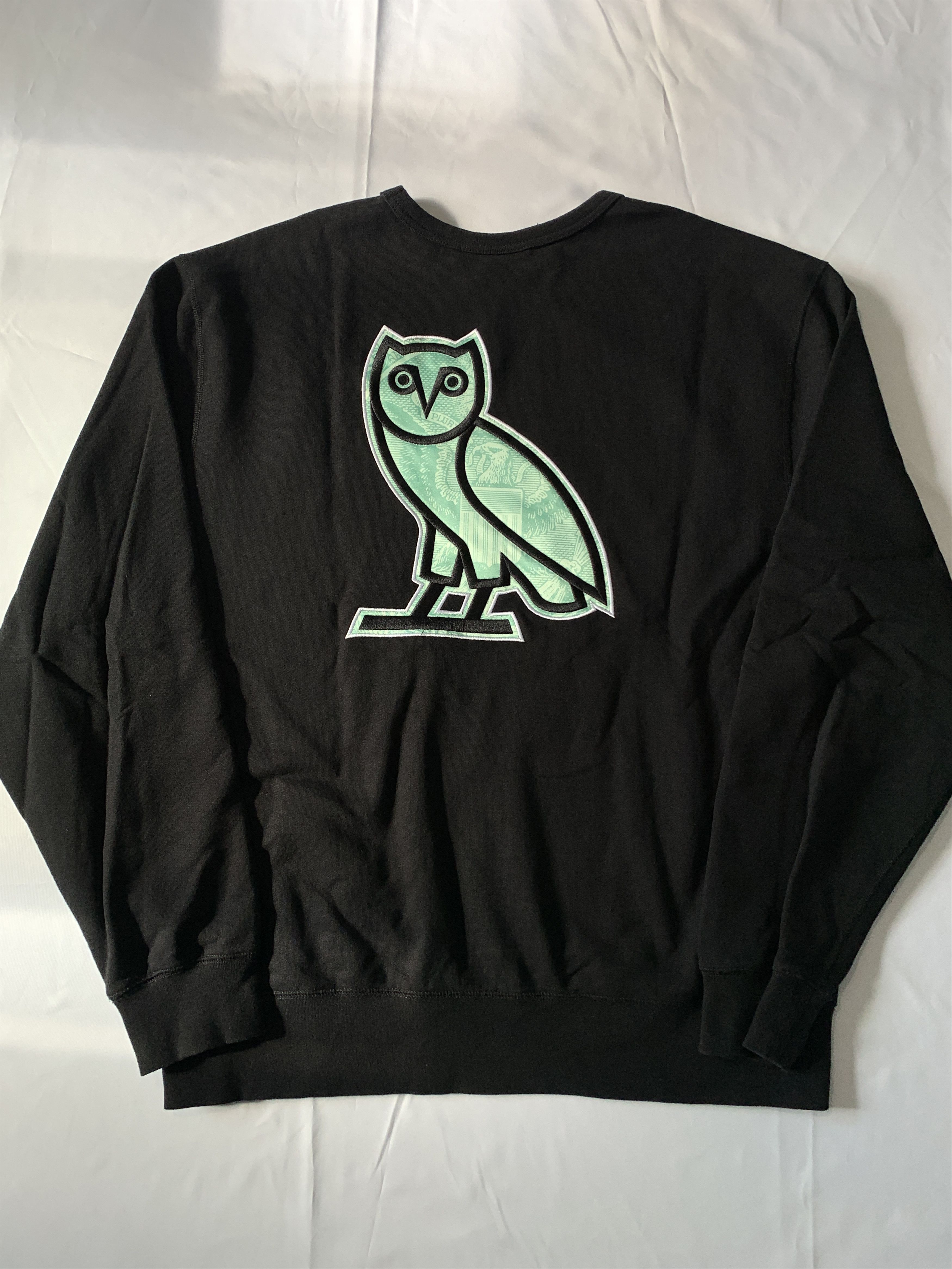 Drake OVO Embroidered OG Owl Dollar Sign Banknote Crewneck Size US XL / EU 56 / 4 - 5 Thumbnail