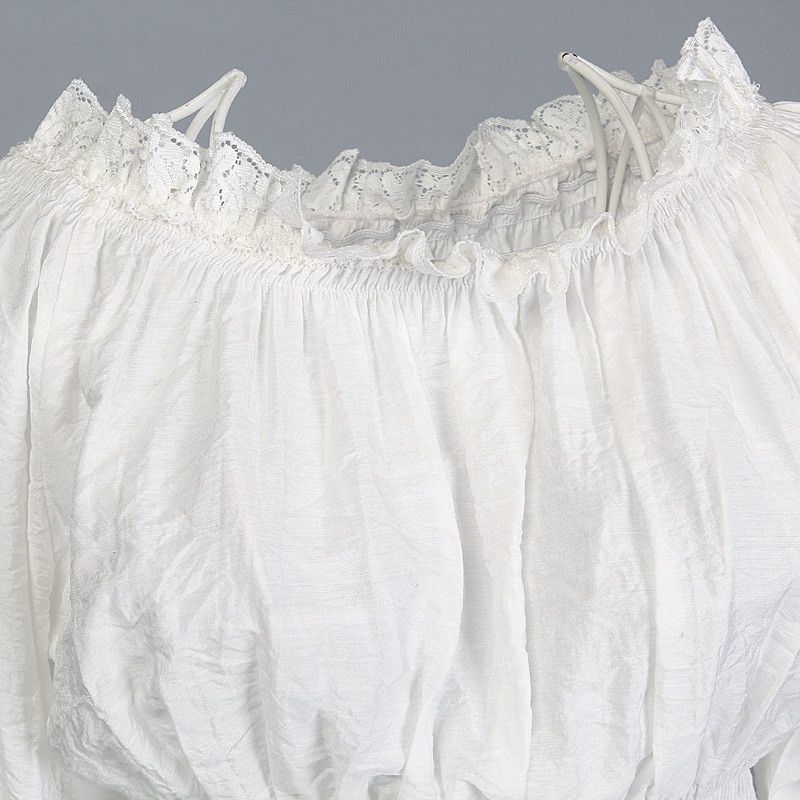 Other Off shoulder tops for women vintage with lace long sleeves Size XL / US 12-14 / IT 48-50 - 2 Thumbnail