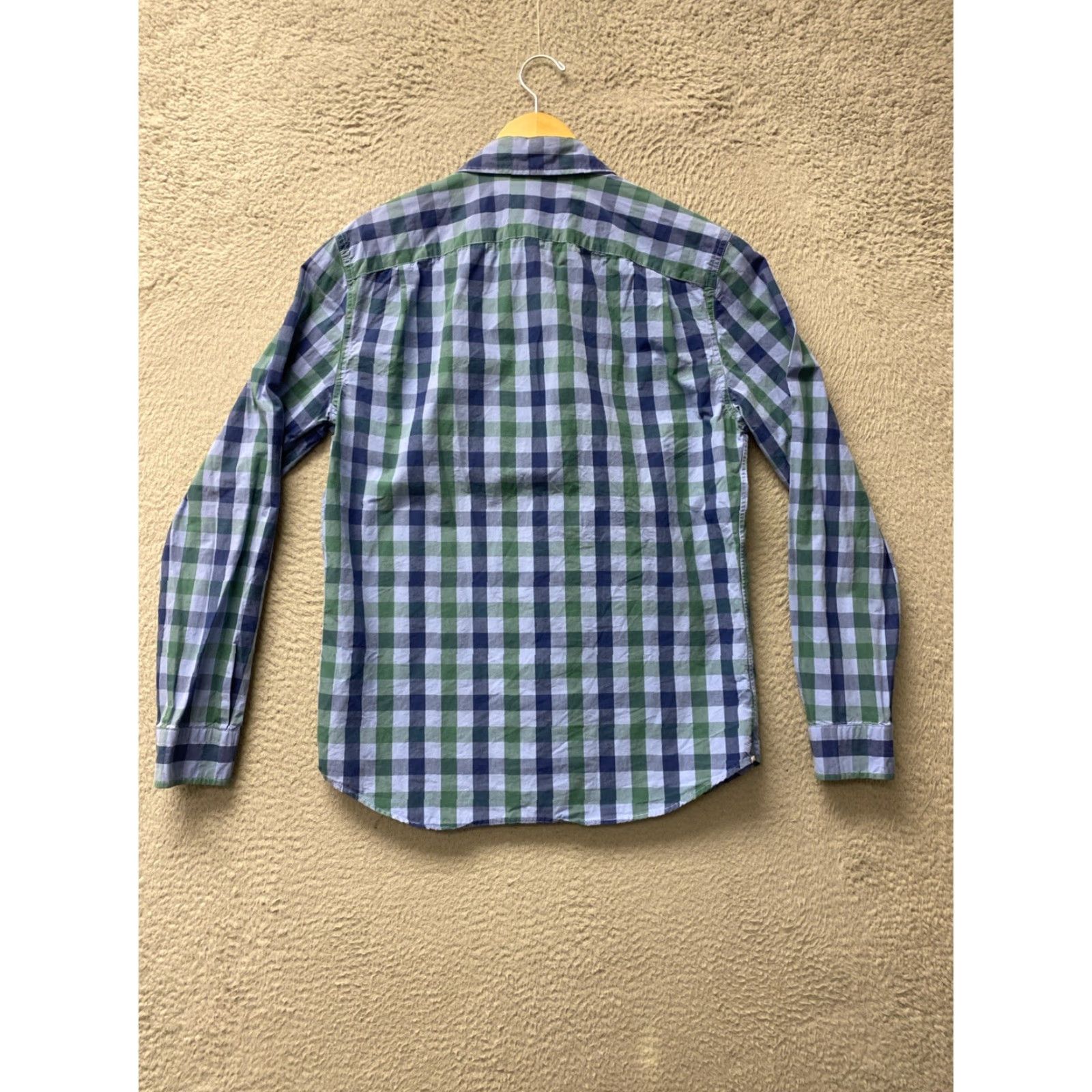 Gap GAP Men's Button Down Oxford Shirt Size M Blue Green Check Multicolor Size US M / EU 48-50 / 2 - 6 Thumbnail
