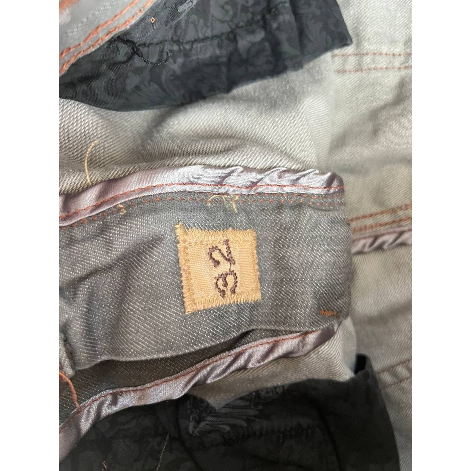 LANDLORD Laundered Finish Men Pants Denim Jeans Grey Size 32 A000860 Size US 32 / EU 48 - 8 Thumbnail
