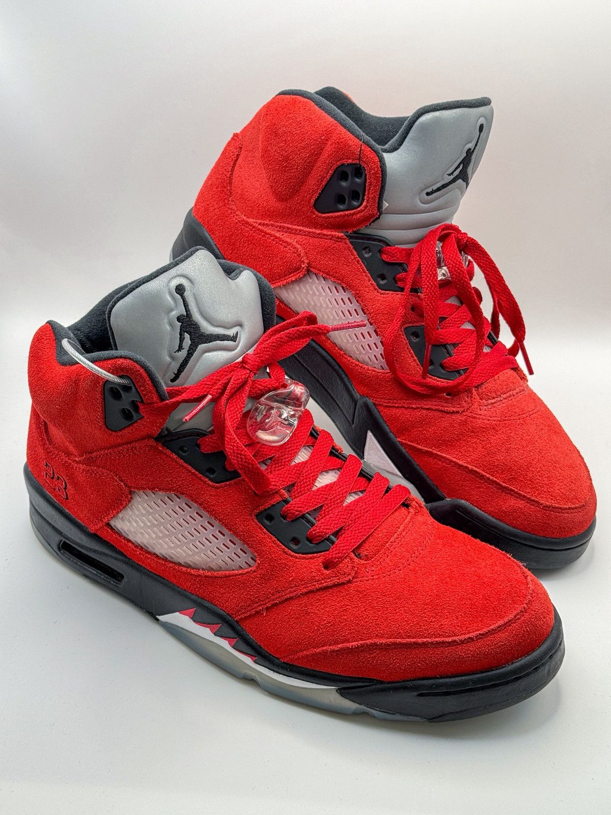 Nike Nike Air Jordan 5 Retro Raging Bull 2021 Fire Red Suede Size US 11 / EU 44 - 2 Thumbnail