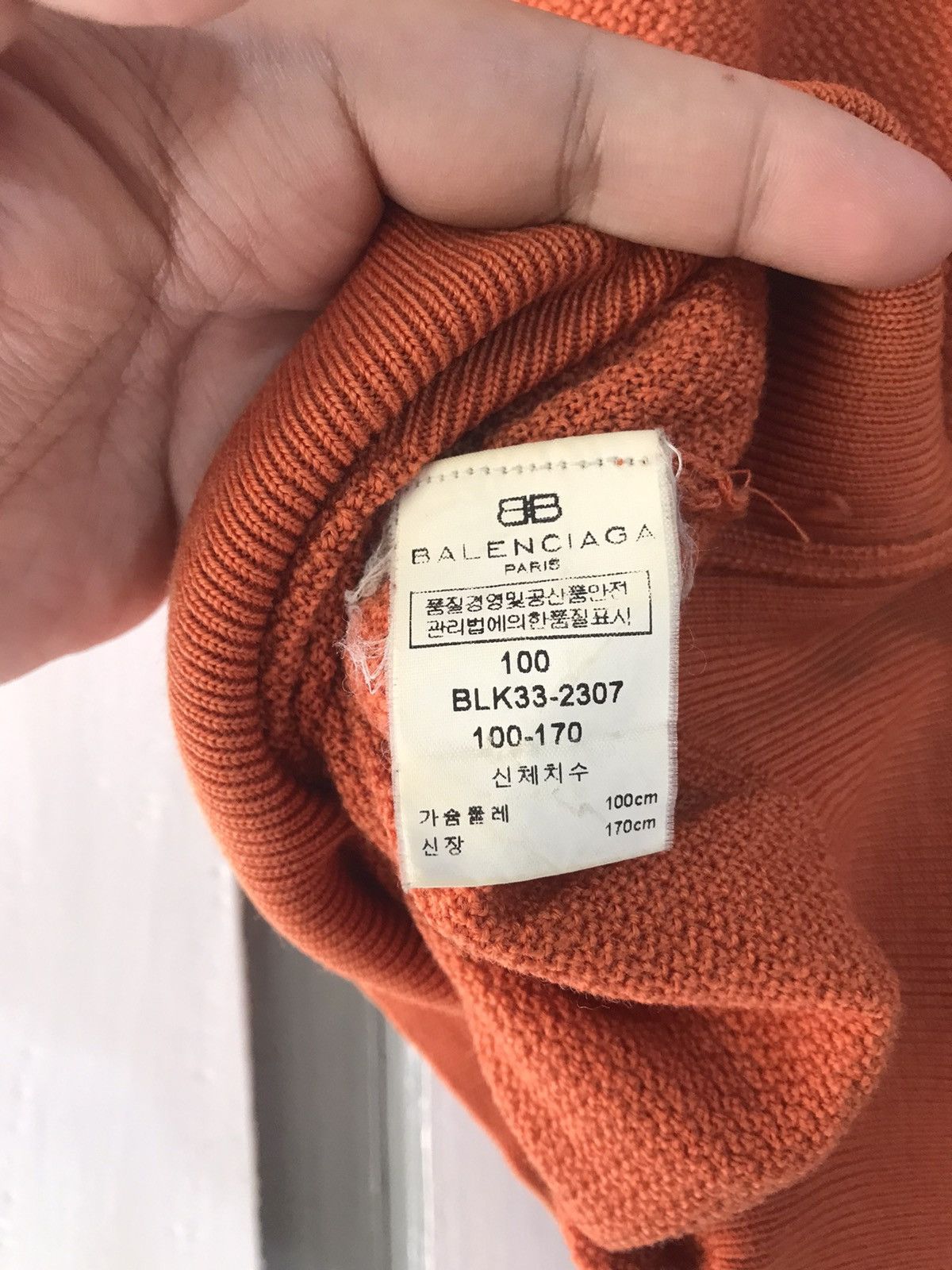 Balenciaga × Vintage Vintage Worn Balenciaga Knitwear vest Size US S / EU 44-46 / 1 - 7 Thumbnail