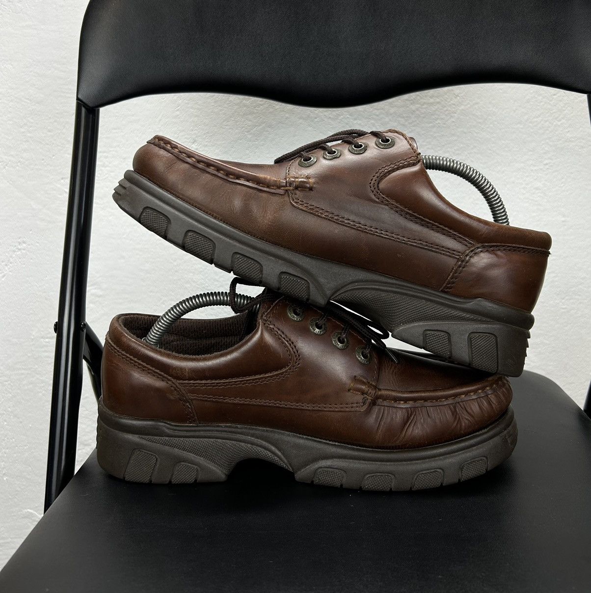 Leather × Vintage × Wrangler Wrangler Vintage Leather Men’s Shoes Brown Size 41 Size US 8 / EU 41 - 6 Thumbnail