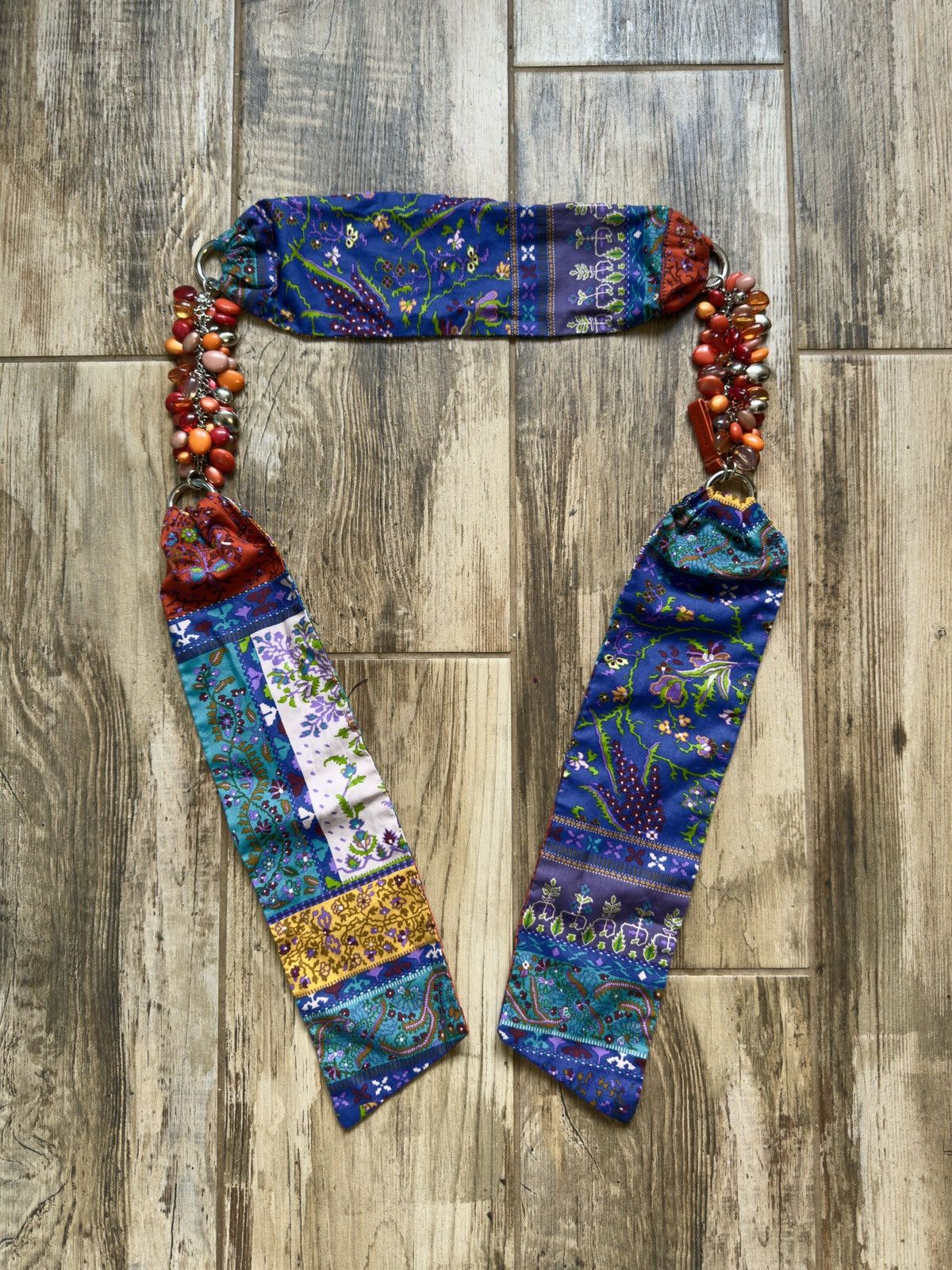 Etro 😍 Etro Multicolor Paisley Printed Silk Head Band Scarf Belt Size ONE SIZE - 1 Thumbnail