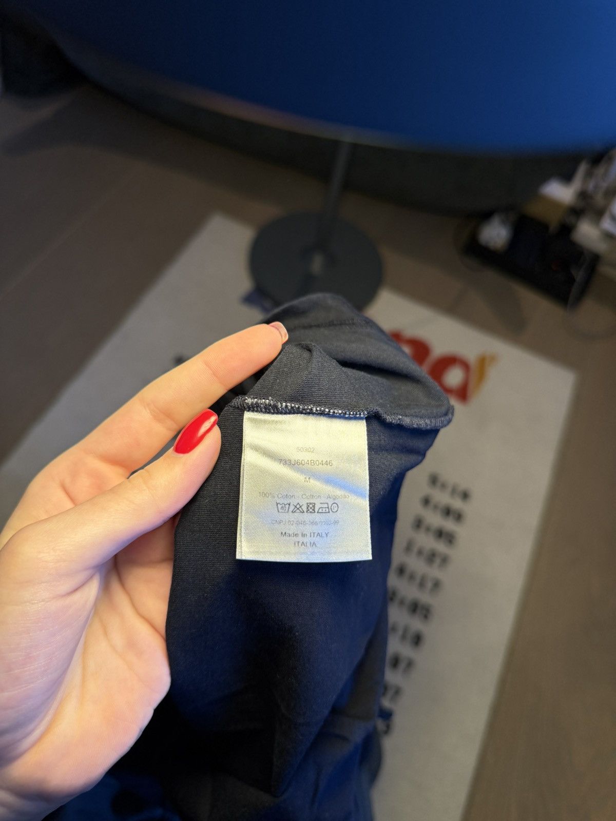 Dior Navy Blue Dior V-neck Size US L / EU 52-54 / 3 - 4 Thumbnail