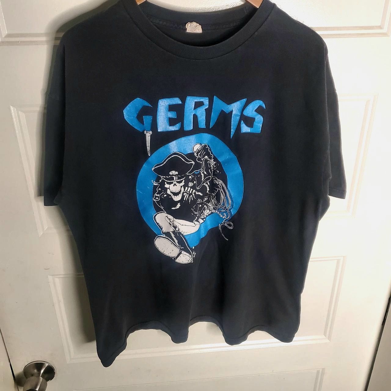 Vintage Vintage germs punk band tee shirt skeleton tour meat Size US XL / EU 56 / 4 - 2 Thumbnail