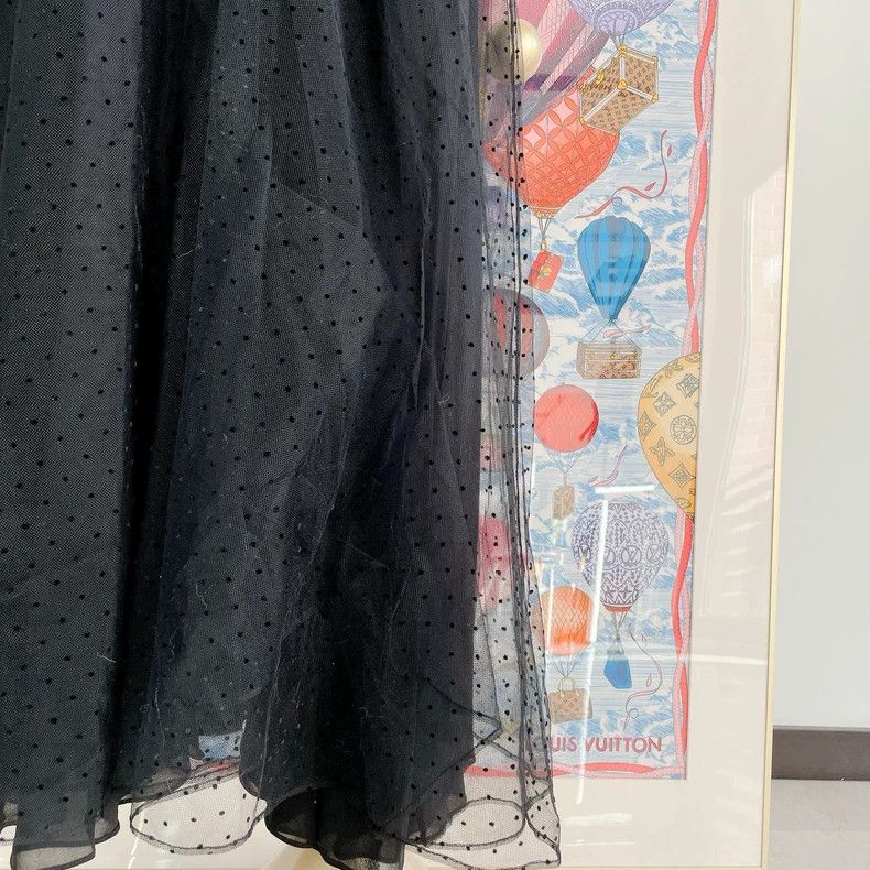 Dior Dior Black embroidered tulle dress Size XS / US 0-2 / IT 36-38 - 4 Thumbnail