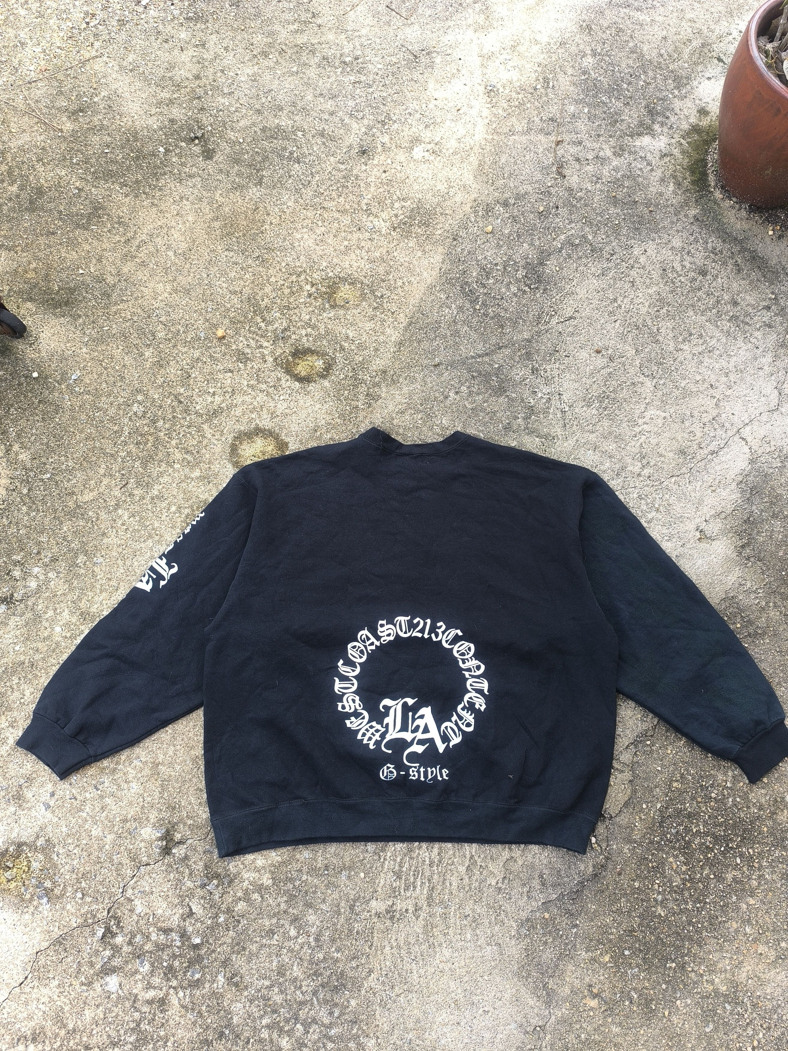 Designer BEAUTIFUL CUSTOM SWEATSHIRT LA WEST COAST LIKE CHROME HEART Size US XXL / EU 58 / 5 - 11 Thumbnail