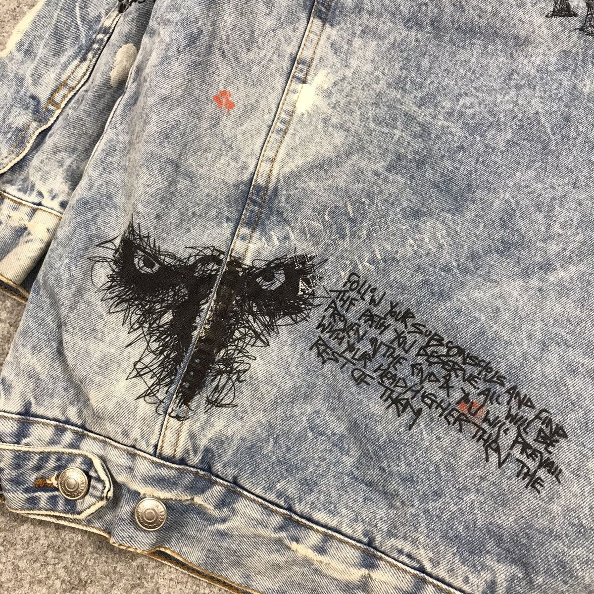 Japanese Brand × Zara ZARA DISTRESSED PUNK BUTTON JACKET Size US L / EU 52-54 / 3 - 11 Thumbnail