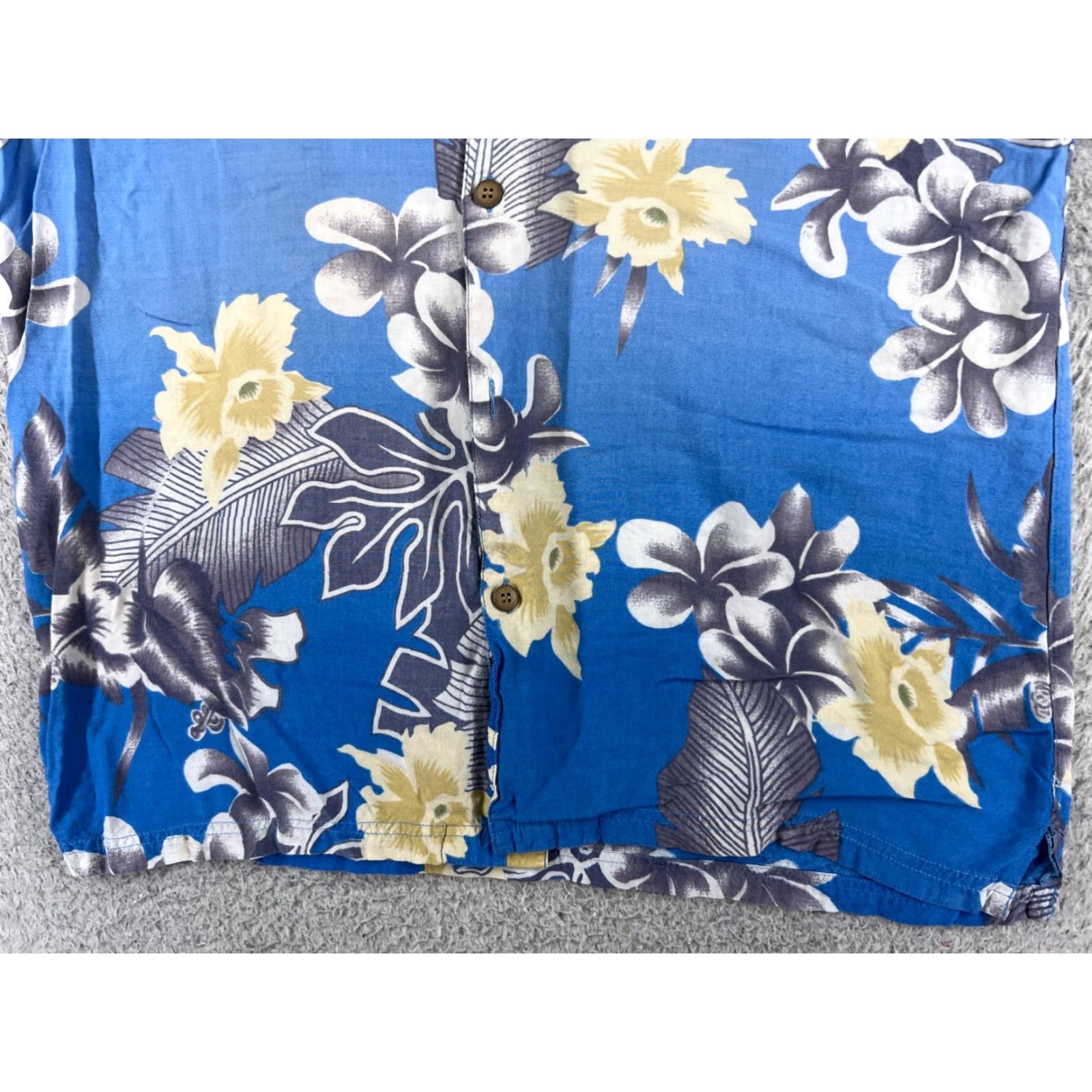 Vintage Decoded Shirt Men XL Blue Floral Hawaiian 100% Rayon Button-Up Aloha Luau Vacation Resort Casual Mens Shirt Size US XL / EU 56 / 4 - 5 Thumbnail