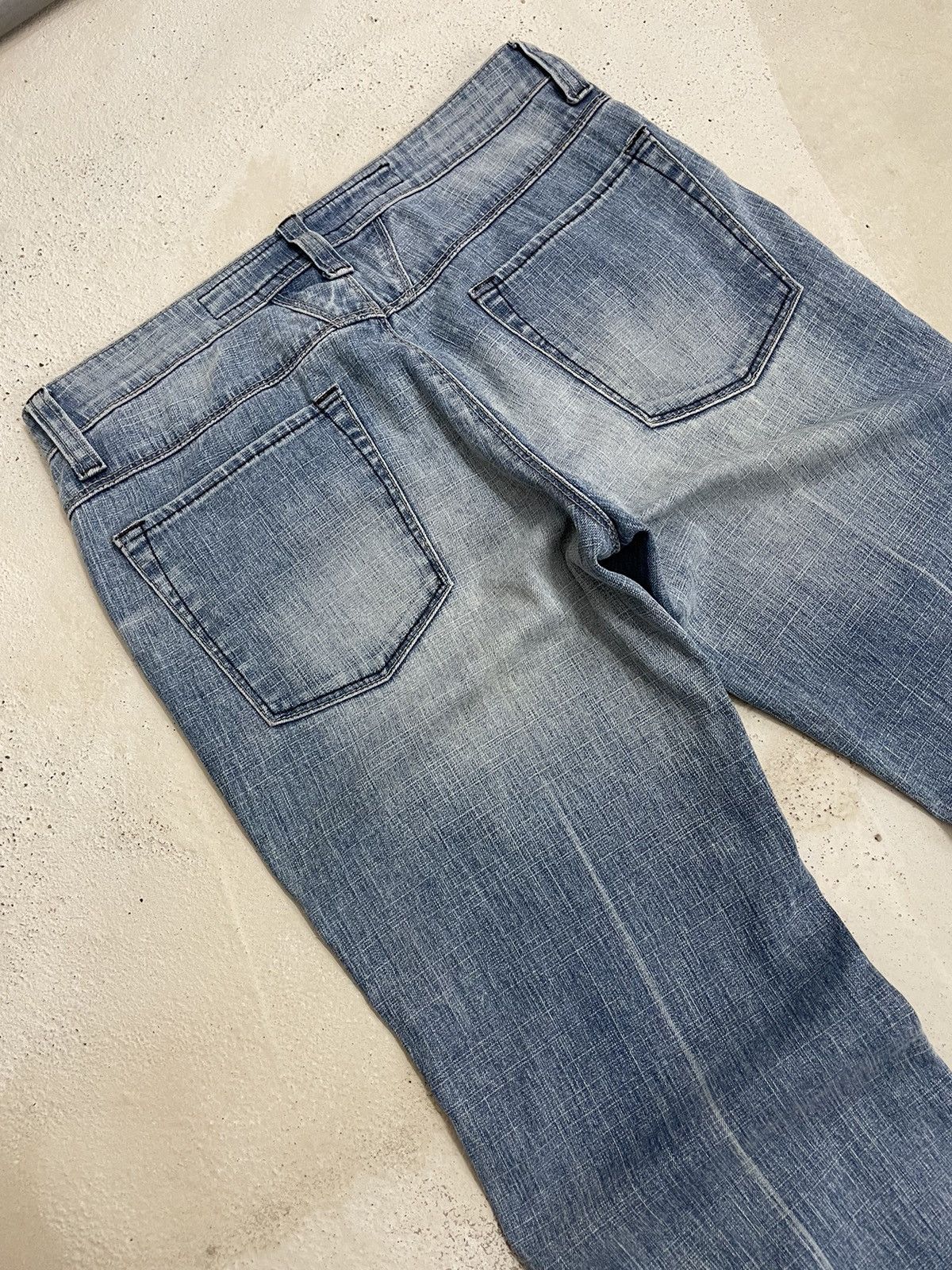 Designer Marithe Francois Girbaud Flare Denim Pants Size US 27 - 15 Thumbnail