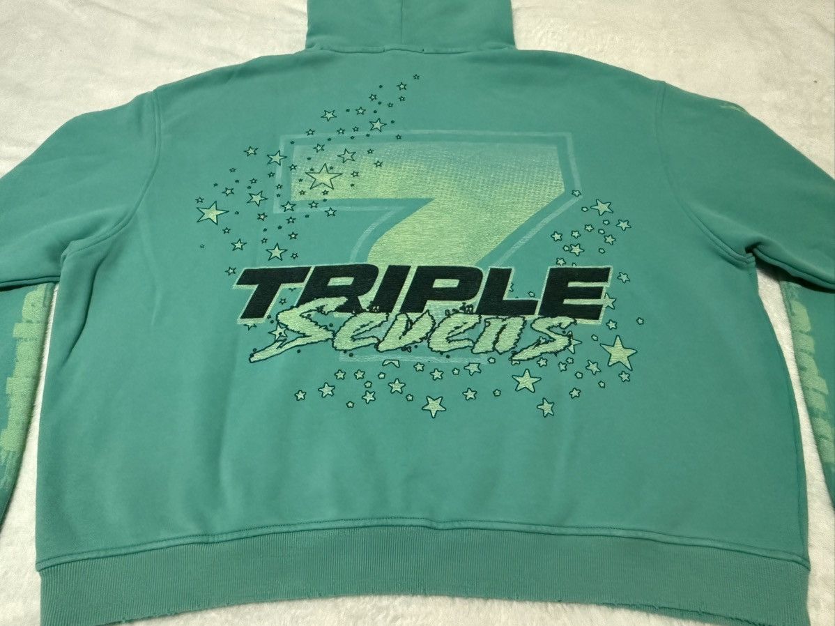 TRIPLE SEVENS Triple Sevens 777 Surf Hoodie Teal Size Large 100% Authentic Size US L / EU 52-54 / 3 - 6 Thumbnail
