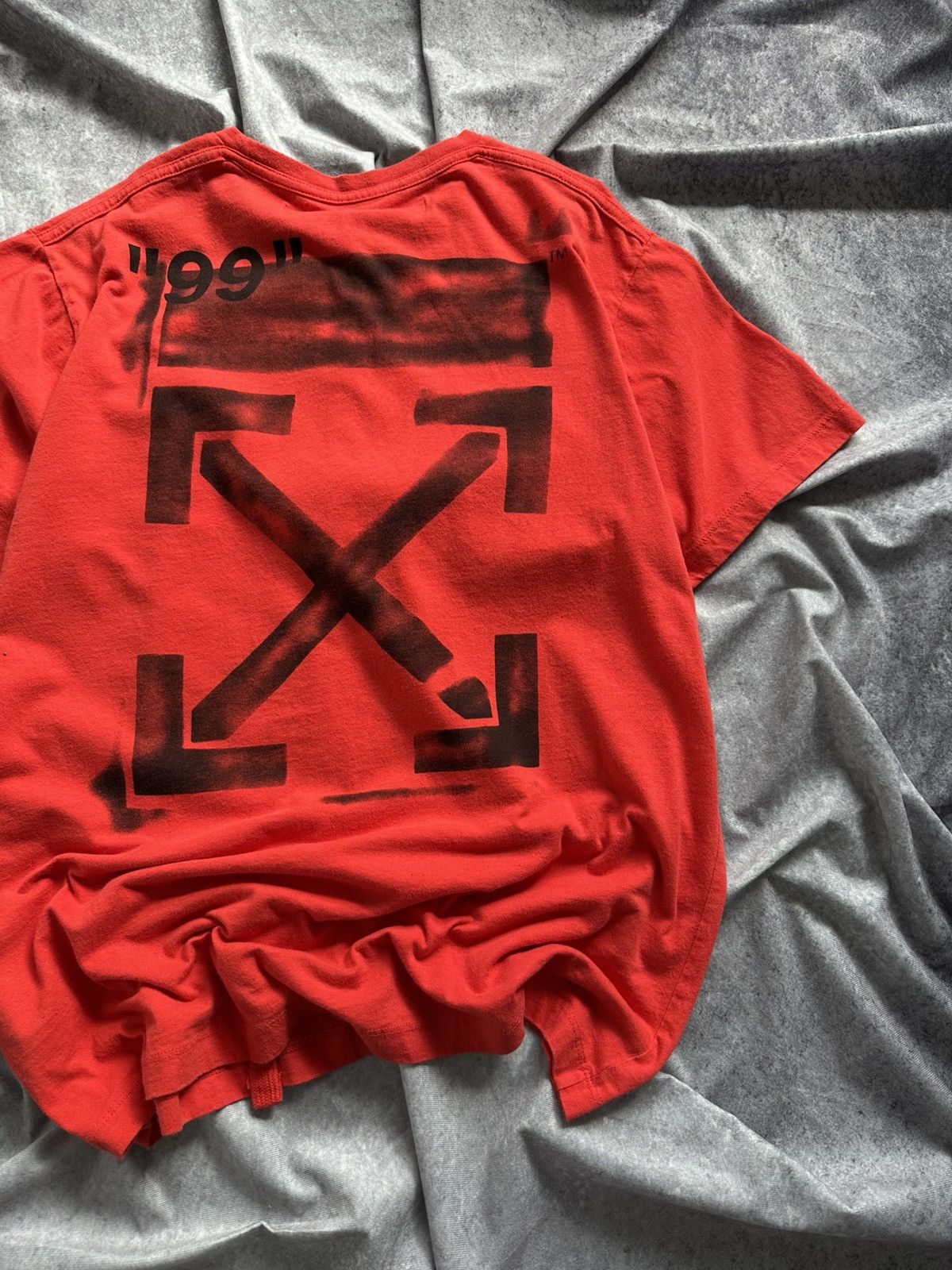 Off-White Off White Spray Marker Impressionism Tee Size US XXS / EU 40 - 2 Thumbnail