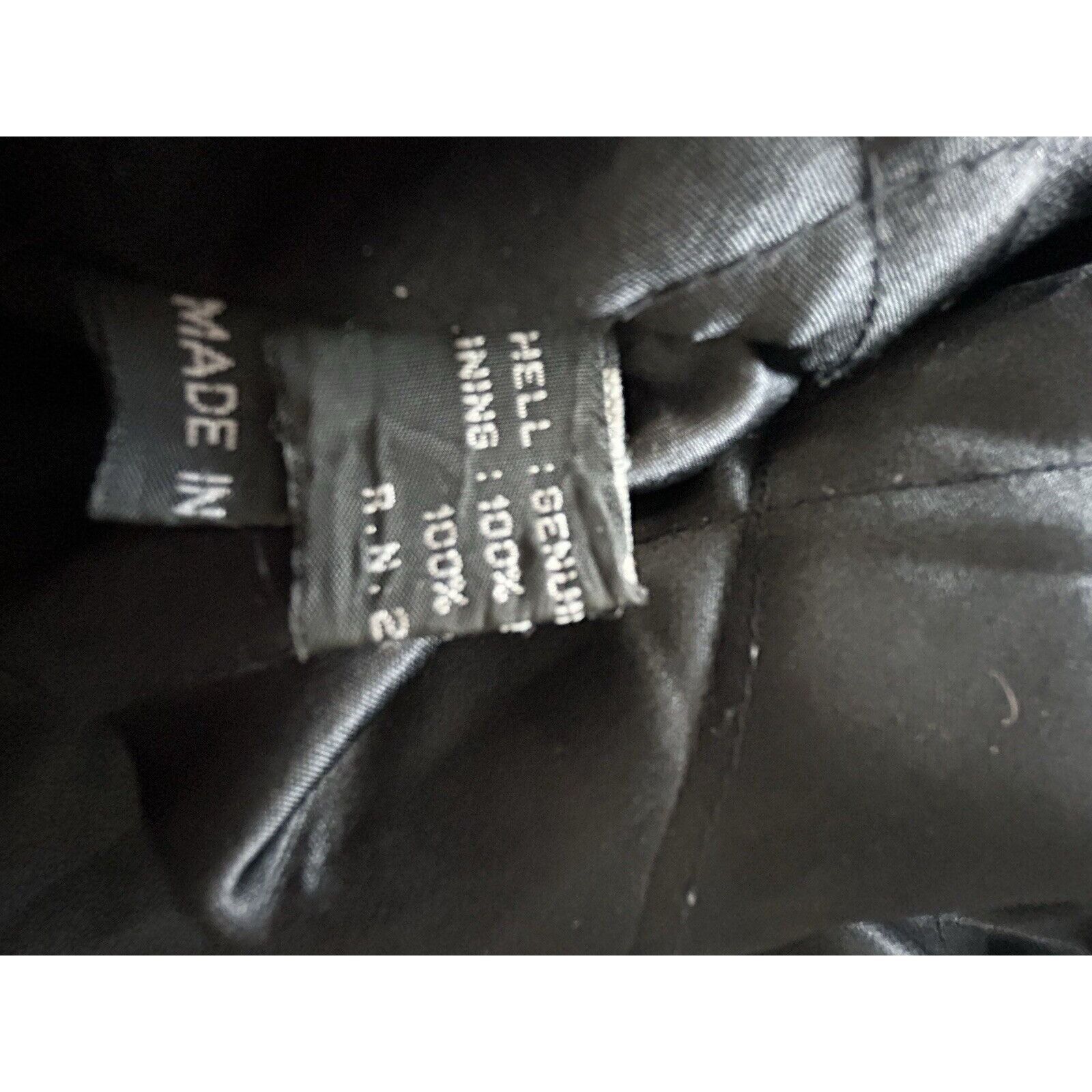 Express Express SIZE 54 Men's black genuine leather winter coat clas Size US L / EU 52-54 / 3 - 13 Thumbnail