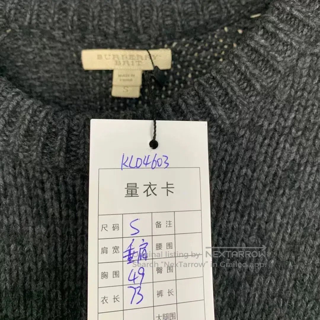 Burberry burberry striped knitted sweater in gray. Size US S / EU 44-46 / 1 - 6 Thumbnail