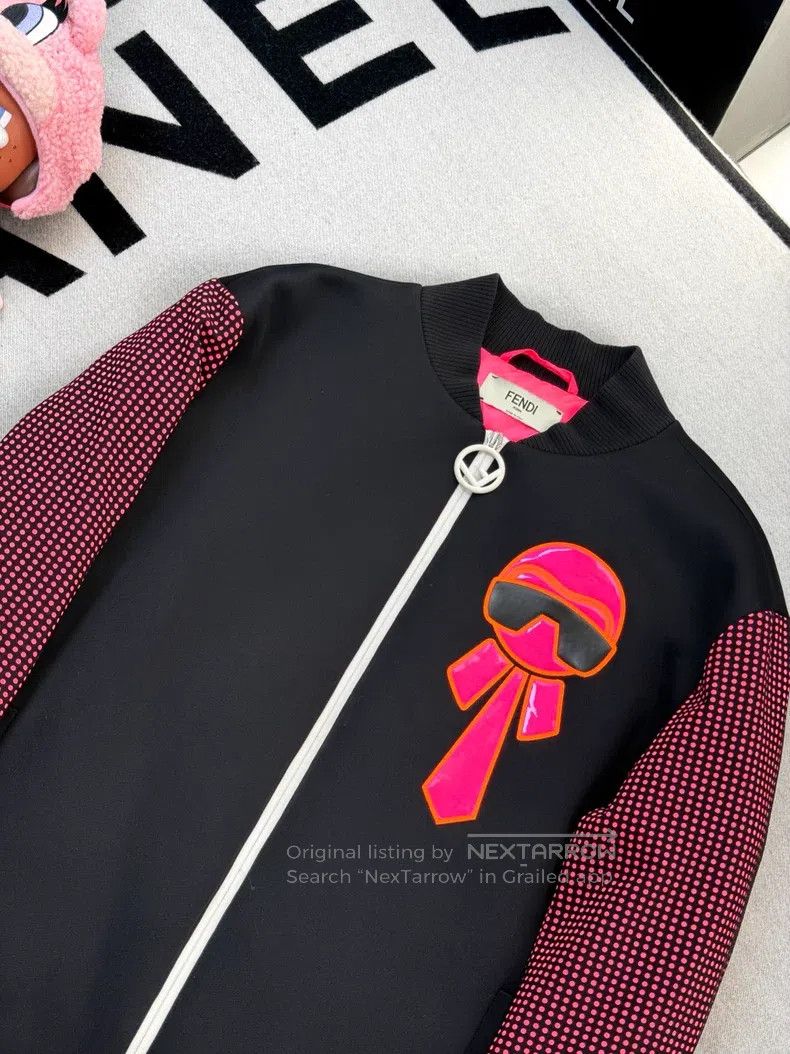 Fendi Fendi Black and Fluorescent Pink Patchwork Little Monster Size XS / US 0-2 / IT 36-38 - 5 Thumbnail