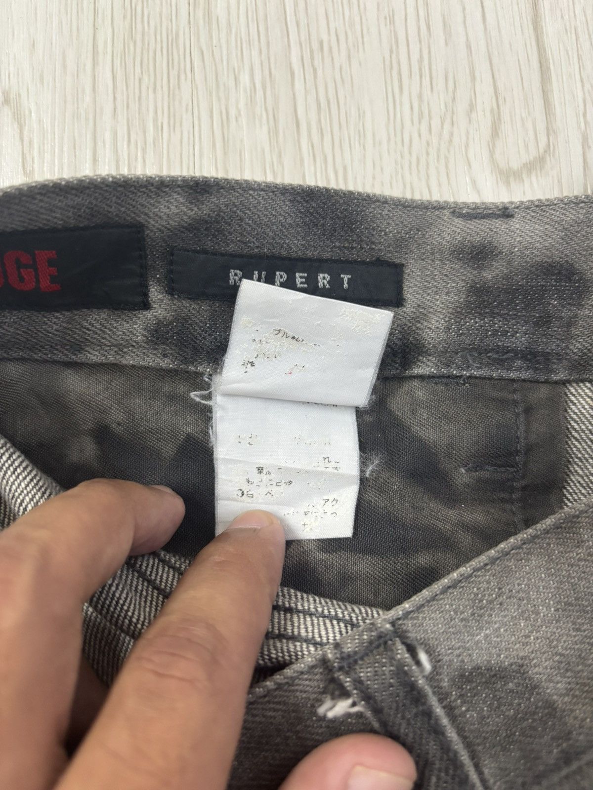 If Six Was Nine Vintage y2k Edge Rupert Asid Wash Poem flared Jeans Size US 32 / EU 48 - 10 Thumbnail
