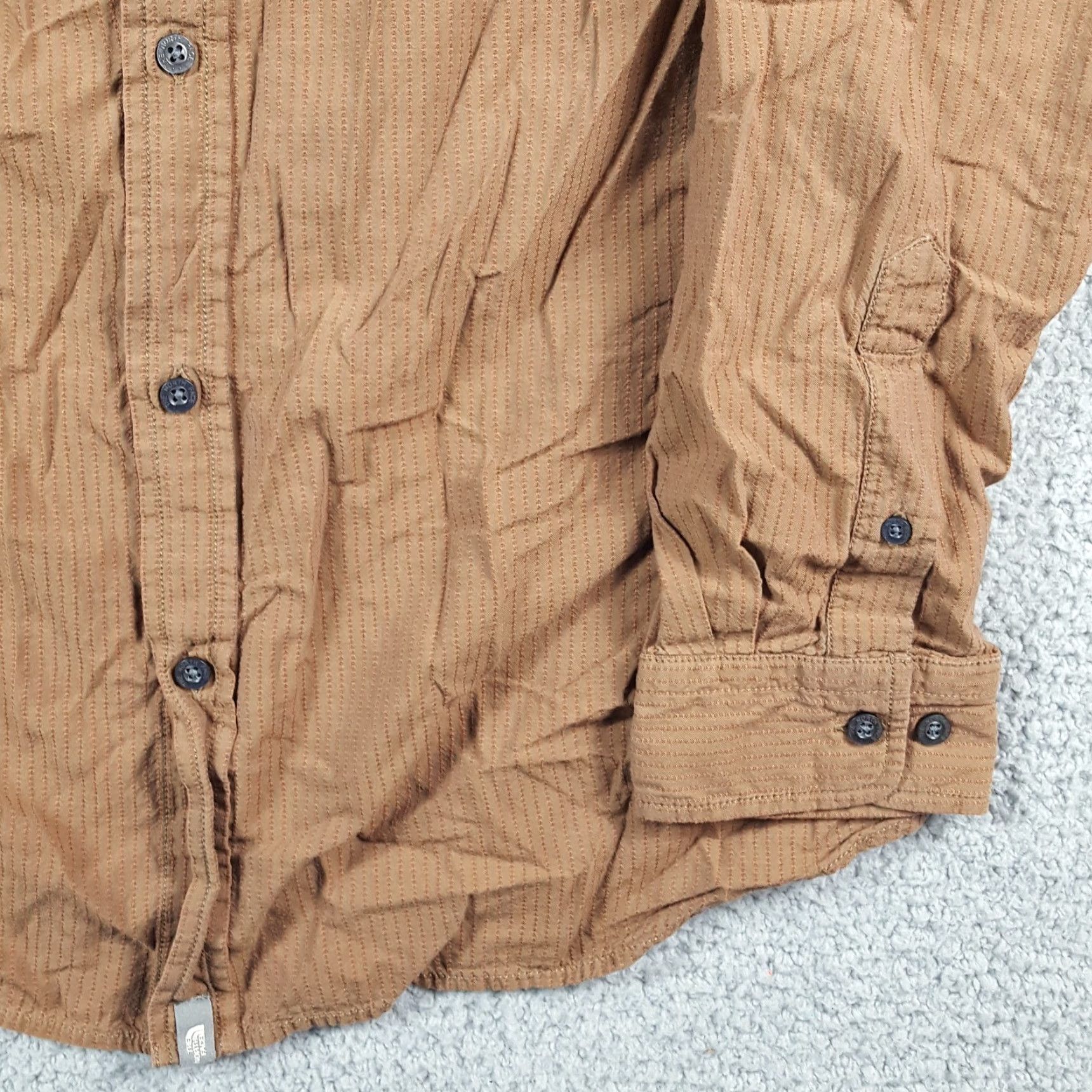 The North Face VINTAGE The North Face Men's Shirt Casual Outdoor Hiking Button-Up L Brown Striped 90s Size US L / EU 52-54 / 3 - 4 Thumbnail