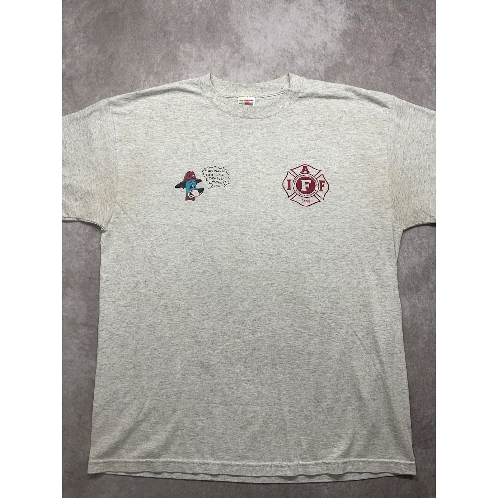 Other VTG 90s Bonita Springs Fire Dept IAFF 3444 Combat Team Huckl Size US XL / EU 56 / 4 - 8 Thumbnail
