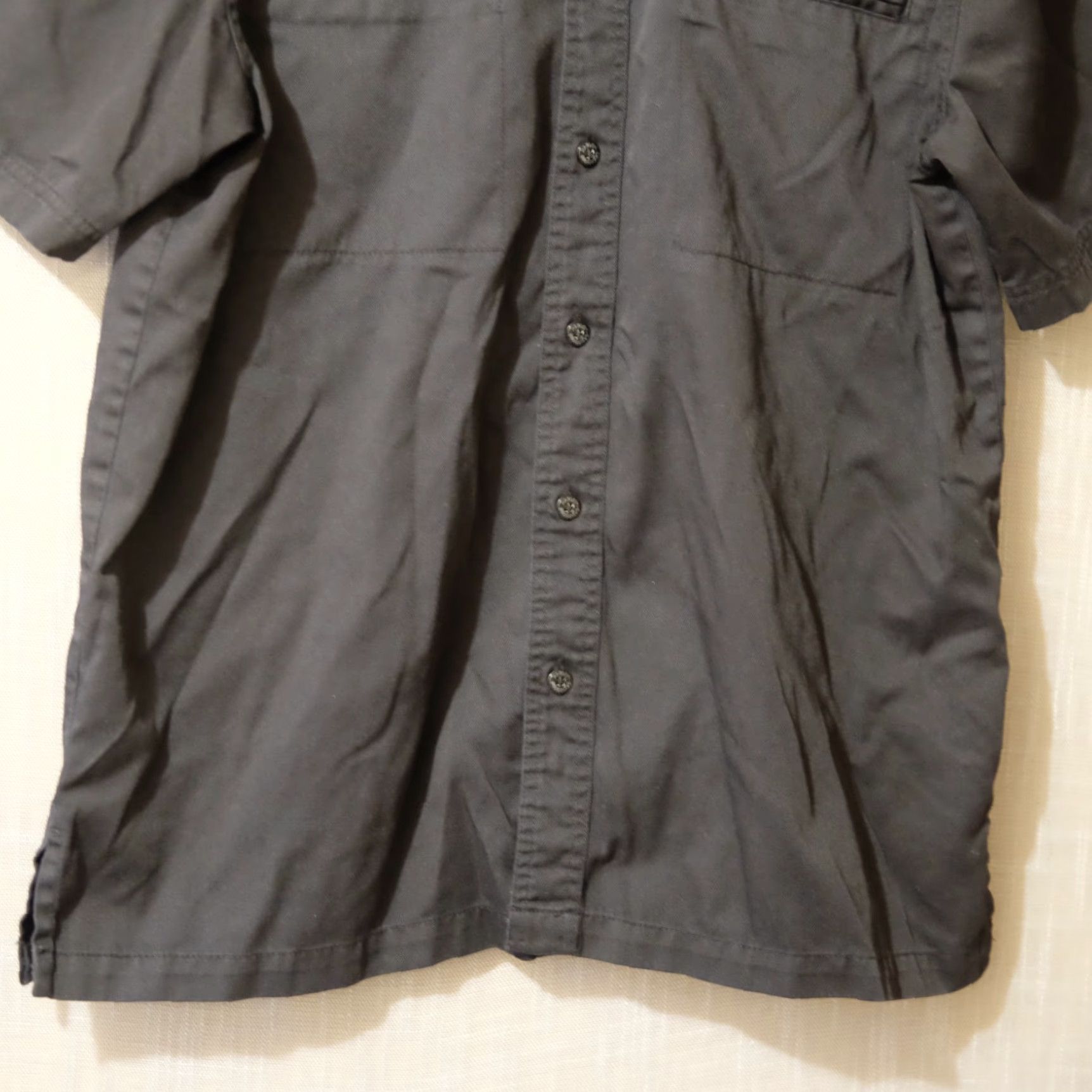 Harley Davidson Harley-Davidson Black Short Sleeve Button Shirt Mens L Casual Cotton Polyester Embroidered Logo Shirt Size US L / EU 52-54 / 3 - 4 Thumbnail