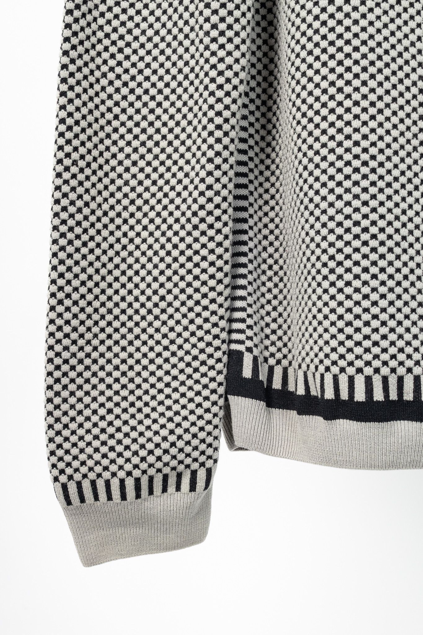 Kenzo Kenzo Grey Wool-Blend Gear Jacquard Sweater Size US L / EU 52-54 / 3 - 8 Thumbnail