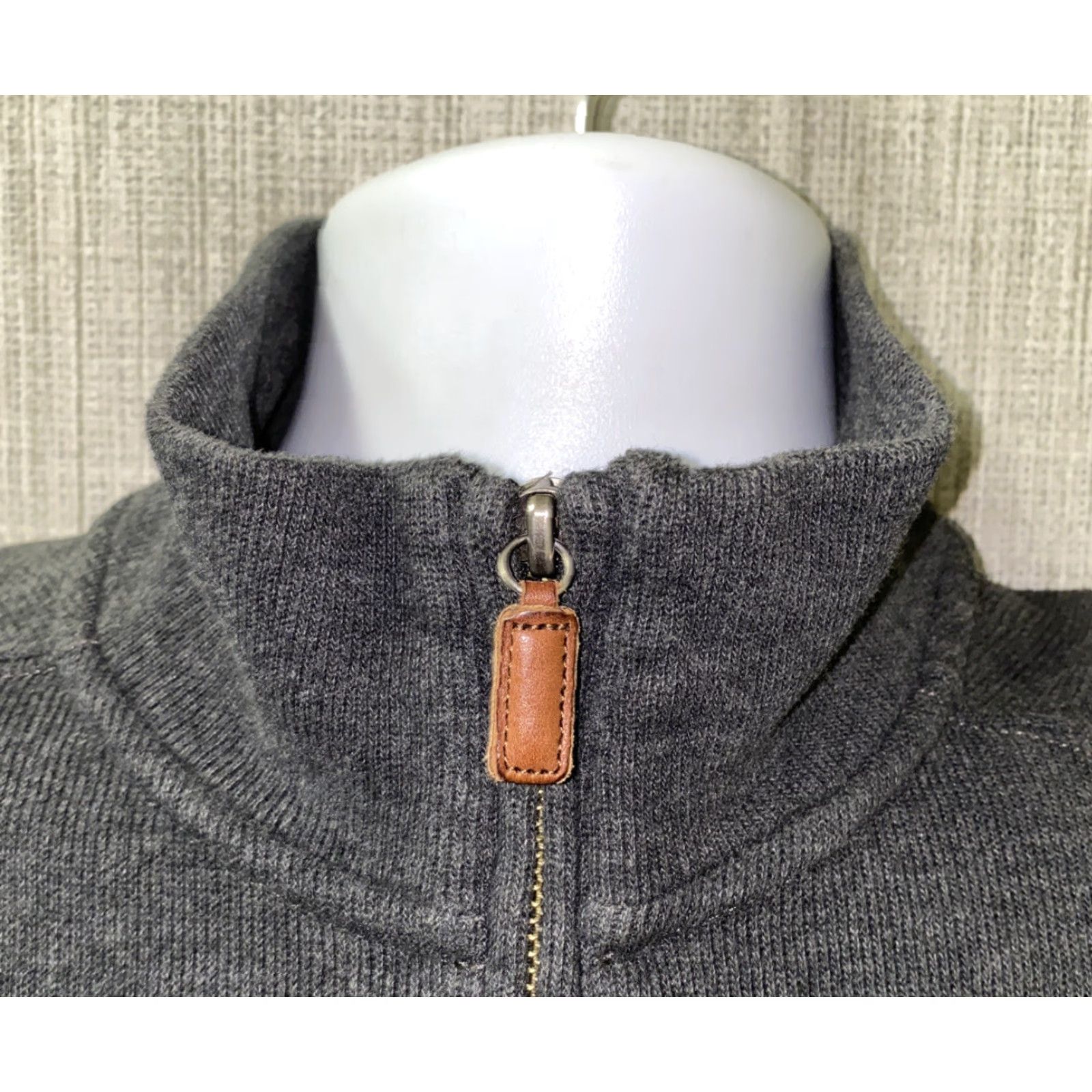 Polo Ralph Lauren Polo Ralph Lauren Mens Gray 1/2 Zip Pullover Sweater Size L Size US L / EU 52-54 / 3 - 3 Thumbnail