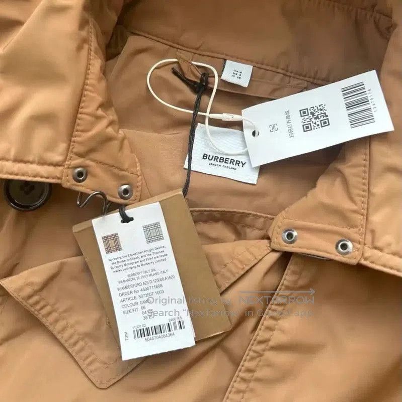 Burberry Burberry Mid-Length Khaki Cotton Trench Coat. Size M / US 6-8 / IT 42-44 - 6 Thumbnail