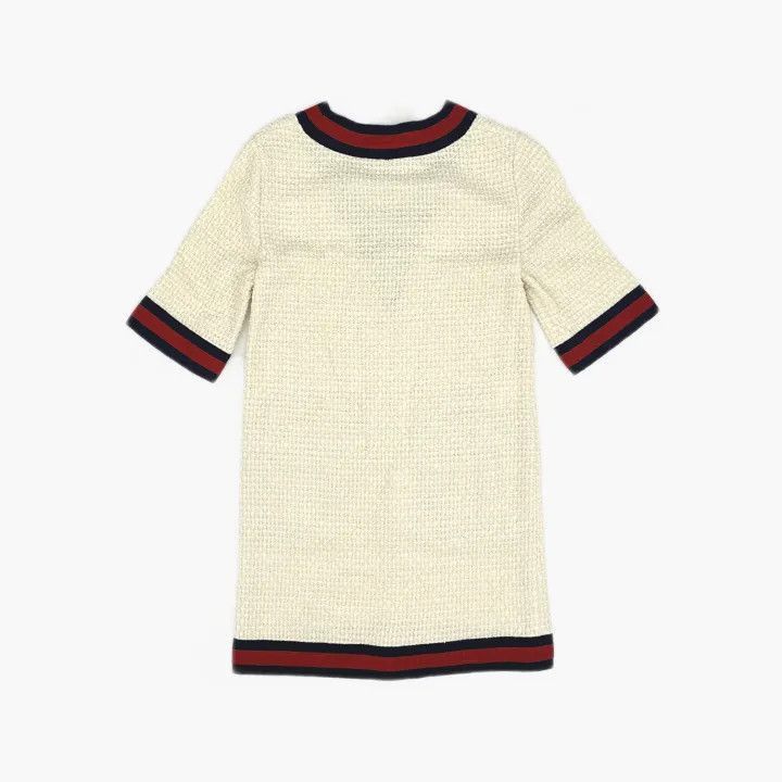 Gucci Gucci Striped V-Neck Short Sleeve Dress-2507 Size S / US 4 / IT 40 - 2 Thumbnail