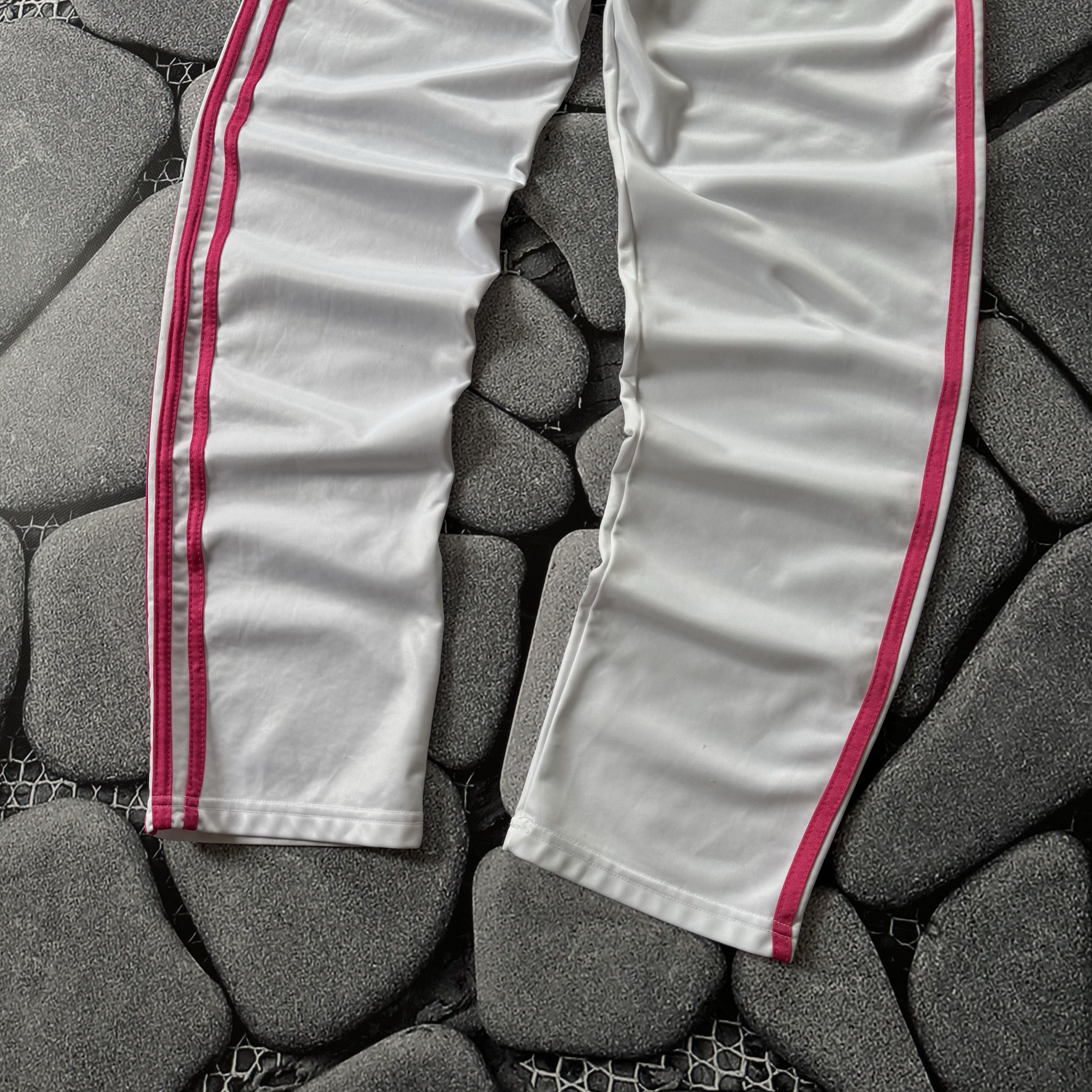 Adidas × Vintage ADIDAS VINTAGE PINK STRIPES TRACK PANTS Y2K HYPE Size US 30 / EU 46 - 3 Thumbnail