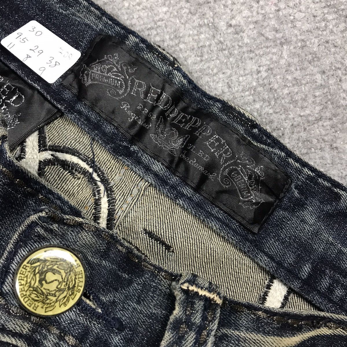 Japanese Brand RED PEPPER JAPAN DESIGN DENIM DISTRESSED DENIM PANTS Size US 30 / EU 46 - 18 Thumbnail
