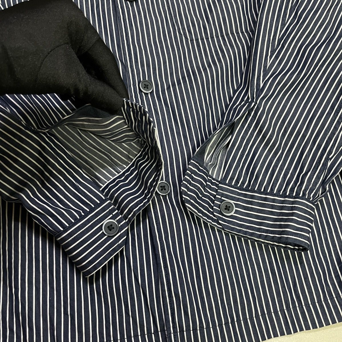 Japanese Brand × Uniqlo Uniqlo Stripes Longsleeve Button Up Shirt Size US M / EU 48-50 / 2 - 4 Thumbnail