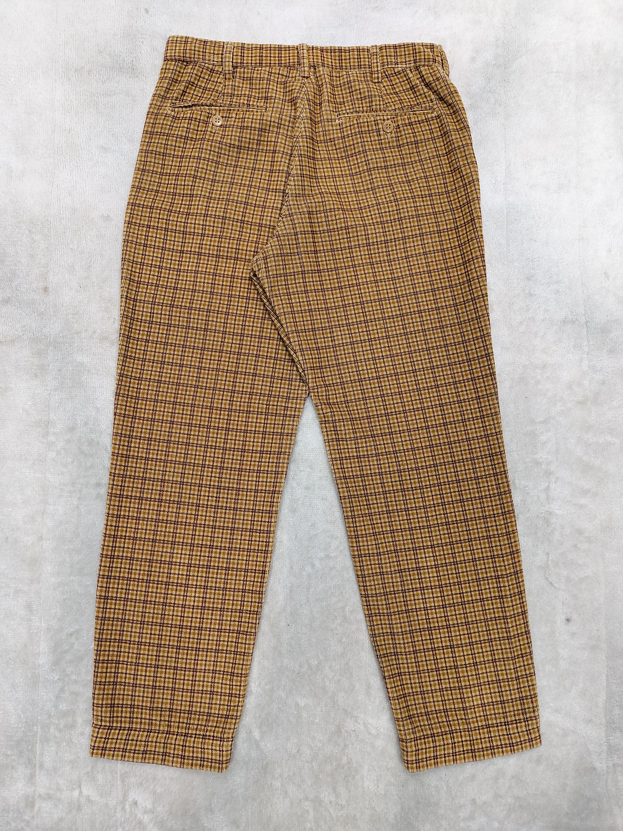 Romeo Gigli 🔥Vtg Romeo Gigli Tartan Corduroy Cropped Pants Size US 30 / EU 46 - 5 Thumbnail