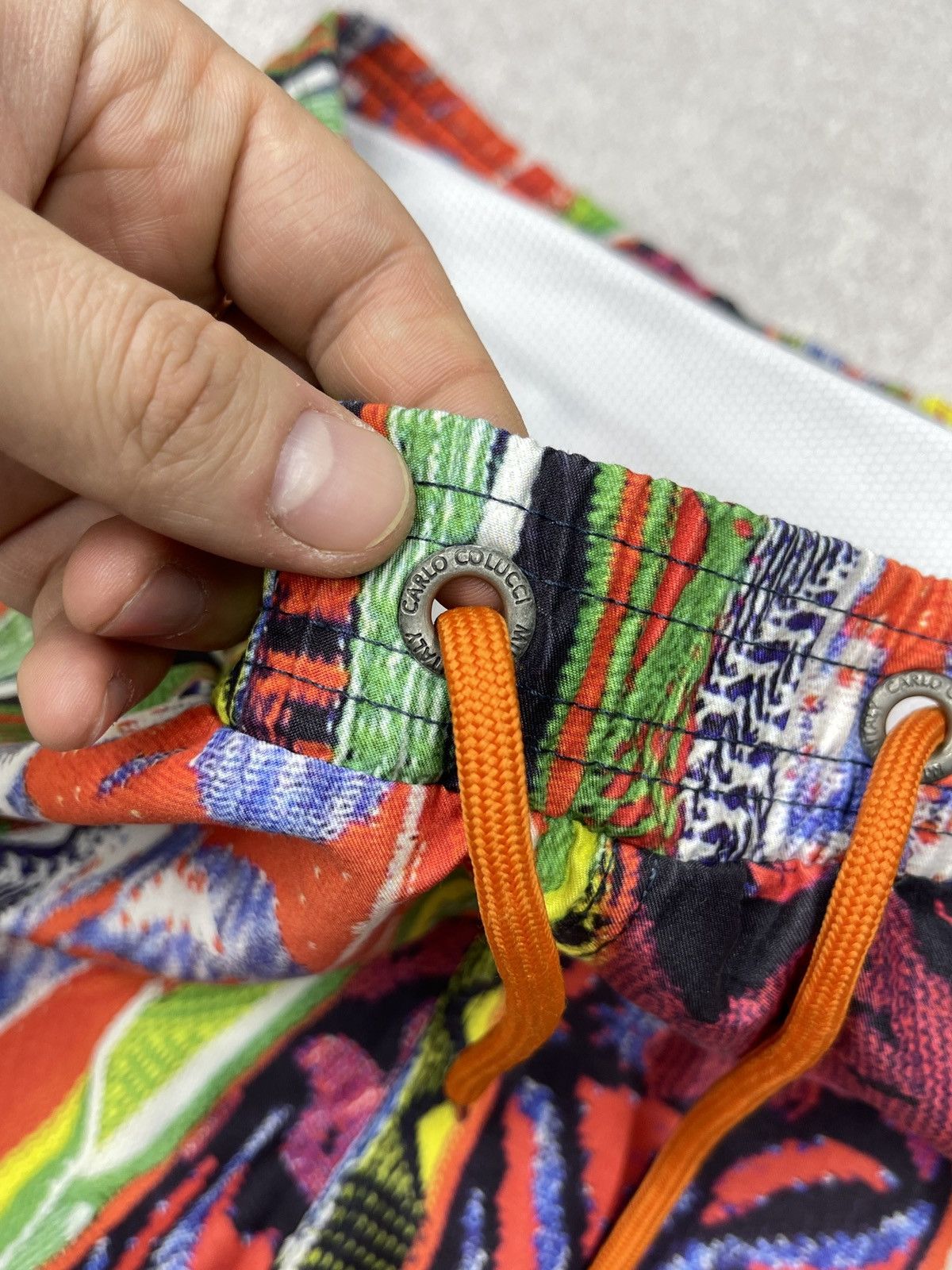 Carlo Colucci CARLO COLUCCI COOGI Style Pattern Swim Shorts Multicolor Size US 36 / EU 52 - 6 Thumbnail