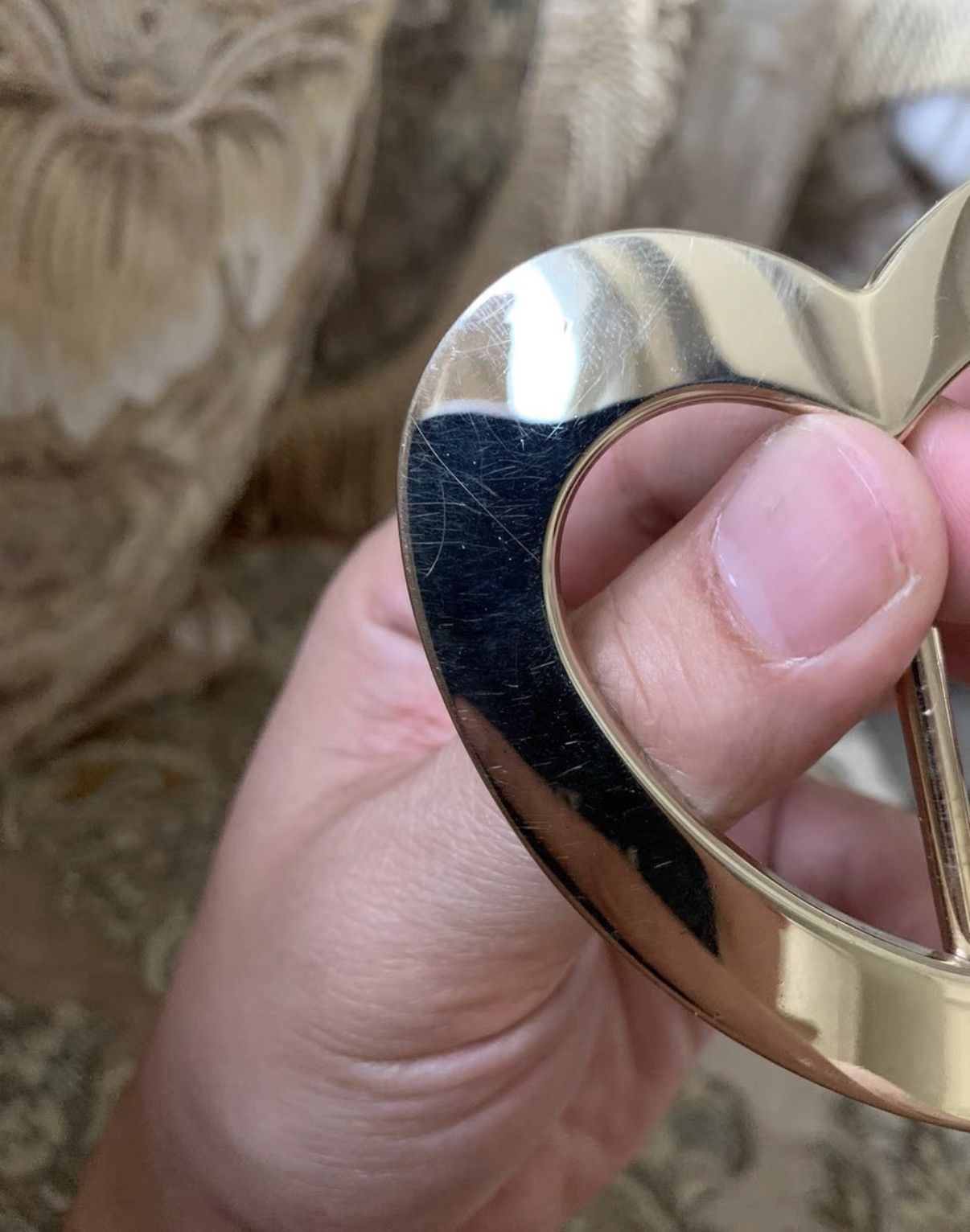 Gucci Gucci genuine leather belt with gold heart-shaped buckle K16 Size ONE SIZE - 6 Thumbnail
