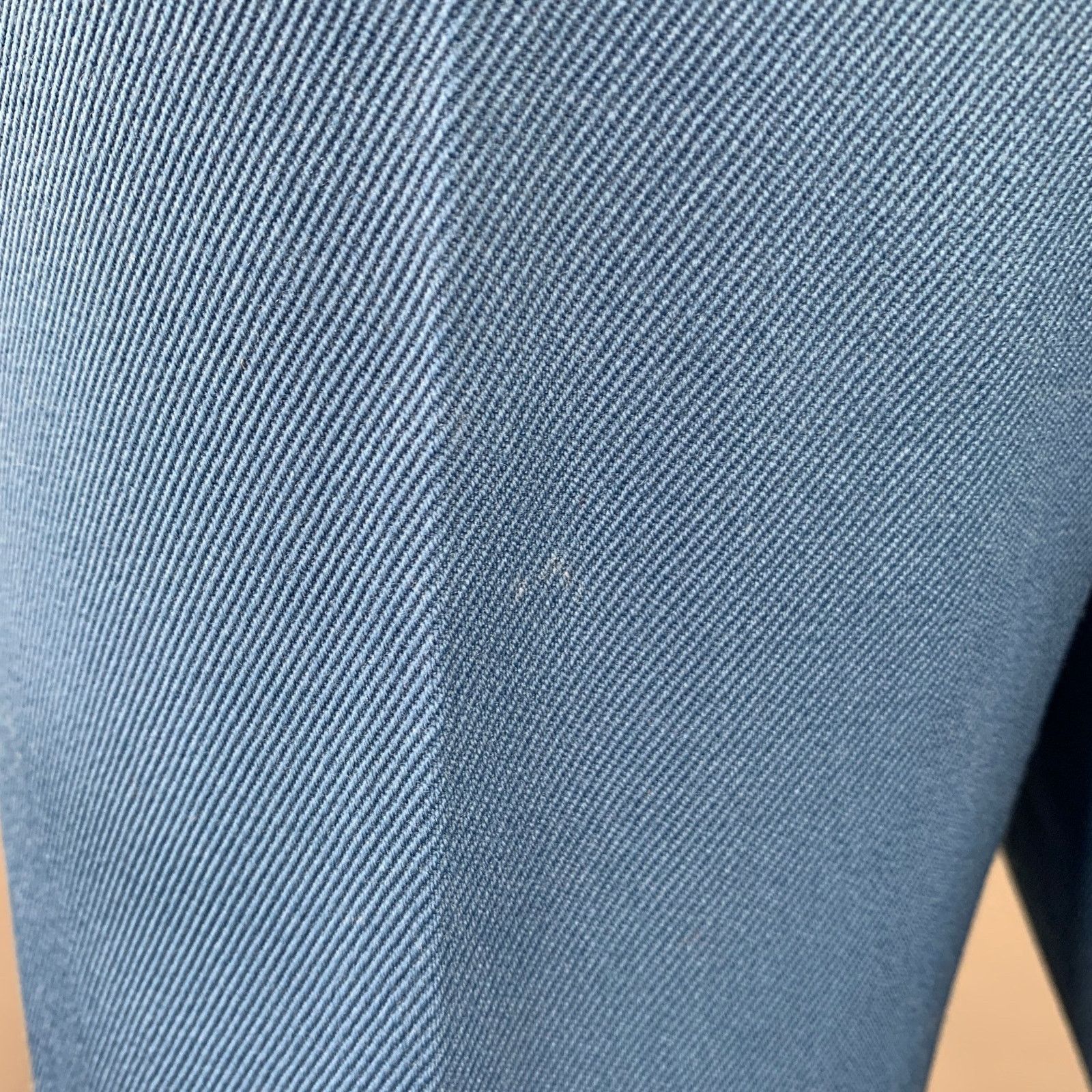 Calvin Klein 205W39NYC Size L Blue Orange Stripe Wool Flat Front Dress Pants Size US 34 / EU 50 - 5 Thumbnail